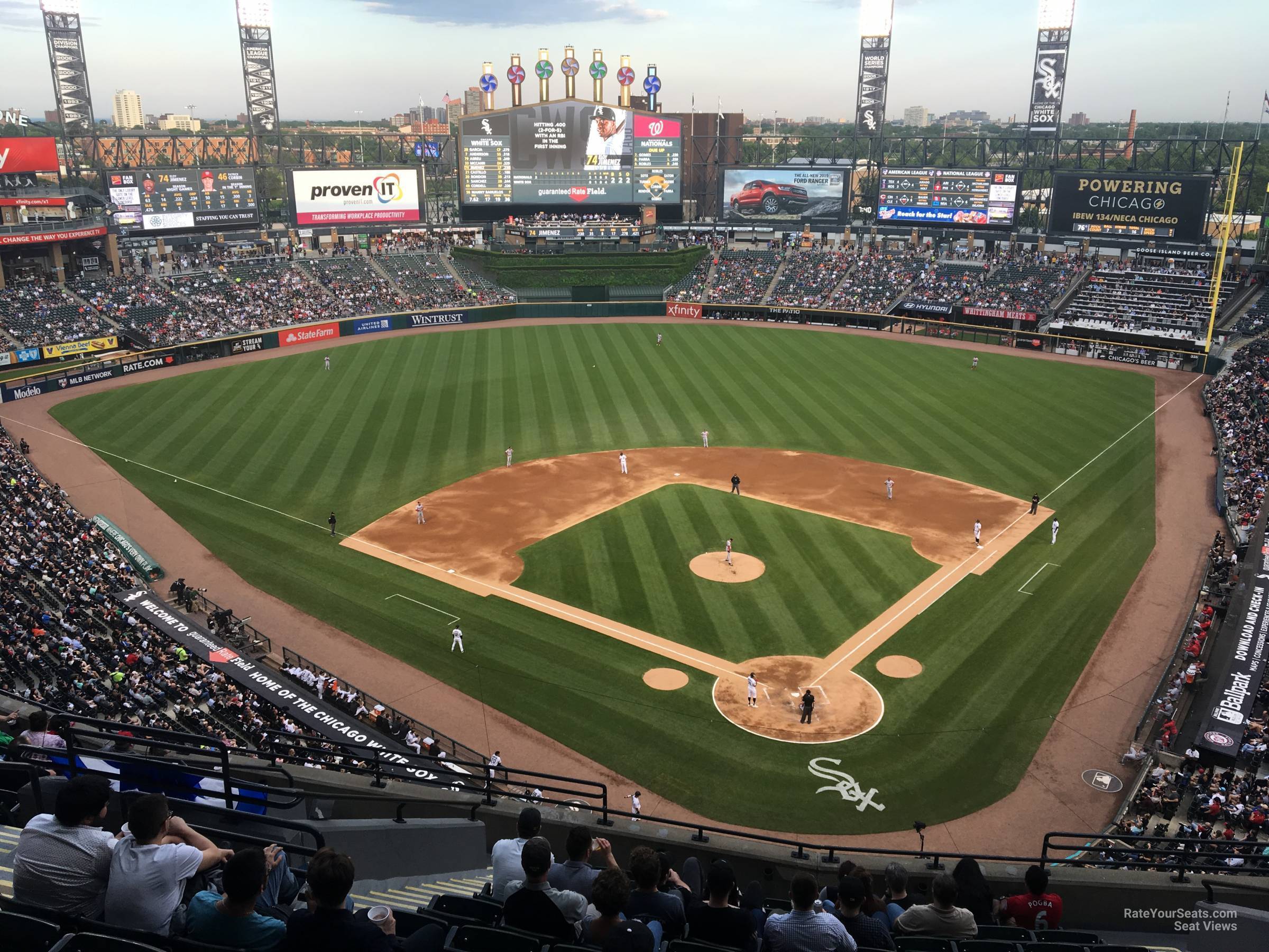 section 534, row 12 seat view  - guaranteed rate field