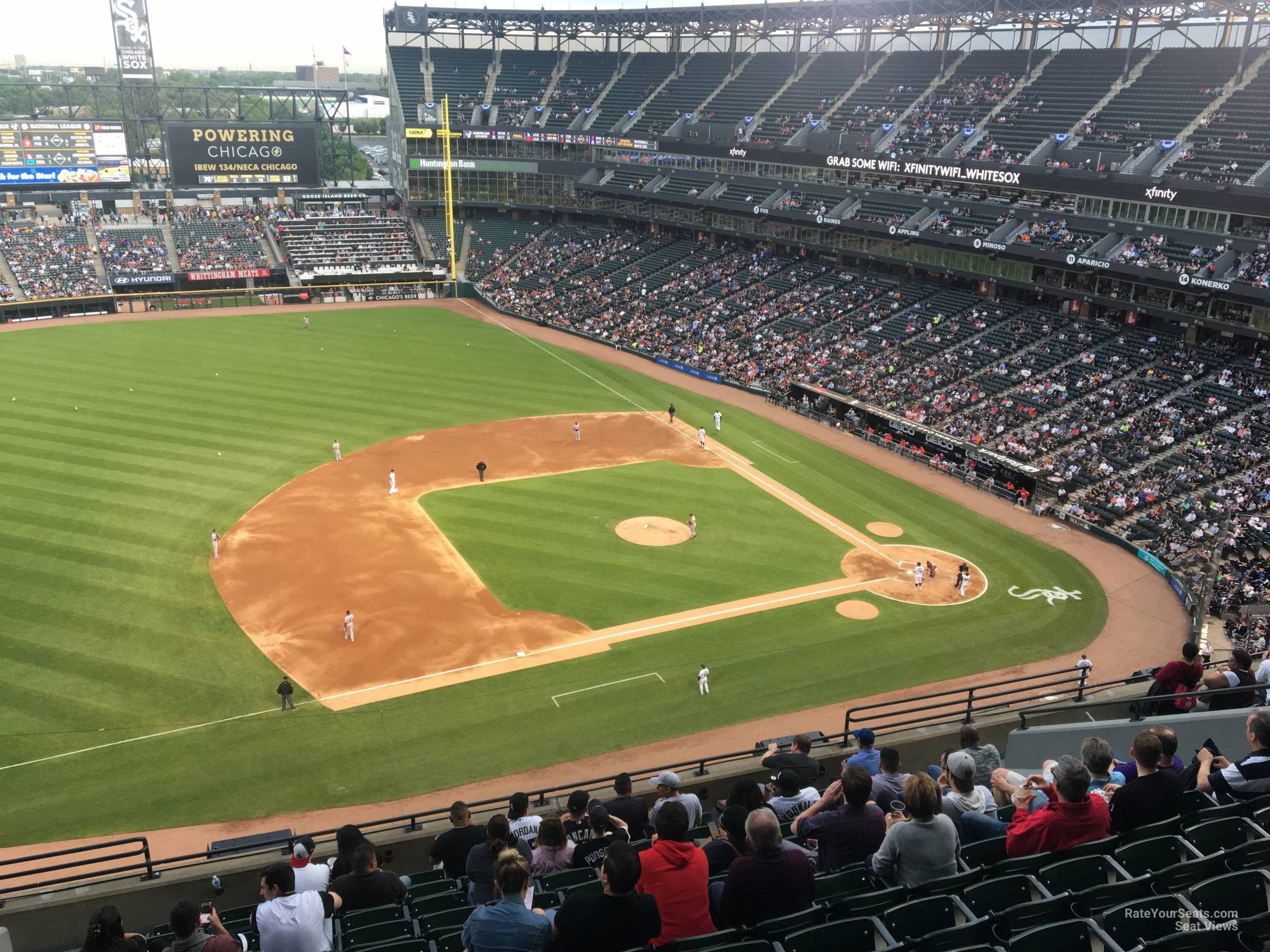 section 542, row 12 seat view  - guaranteed rate field