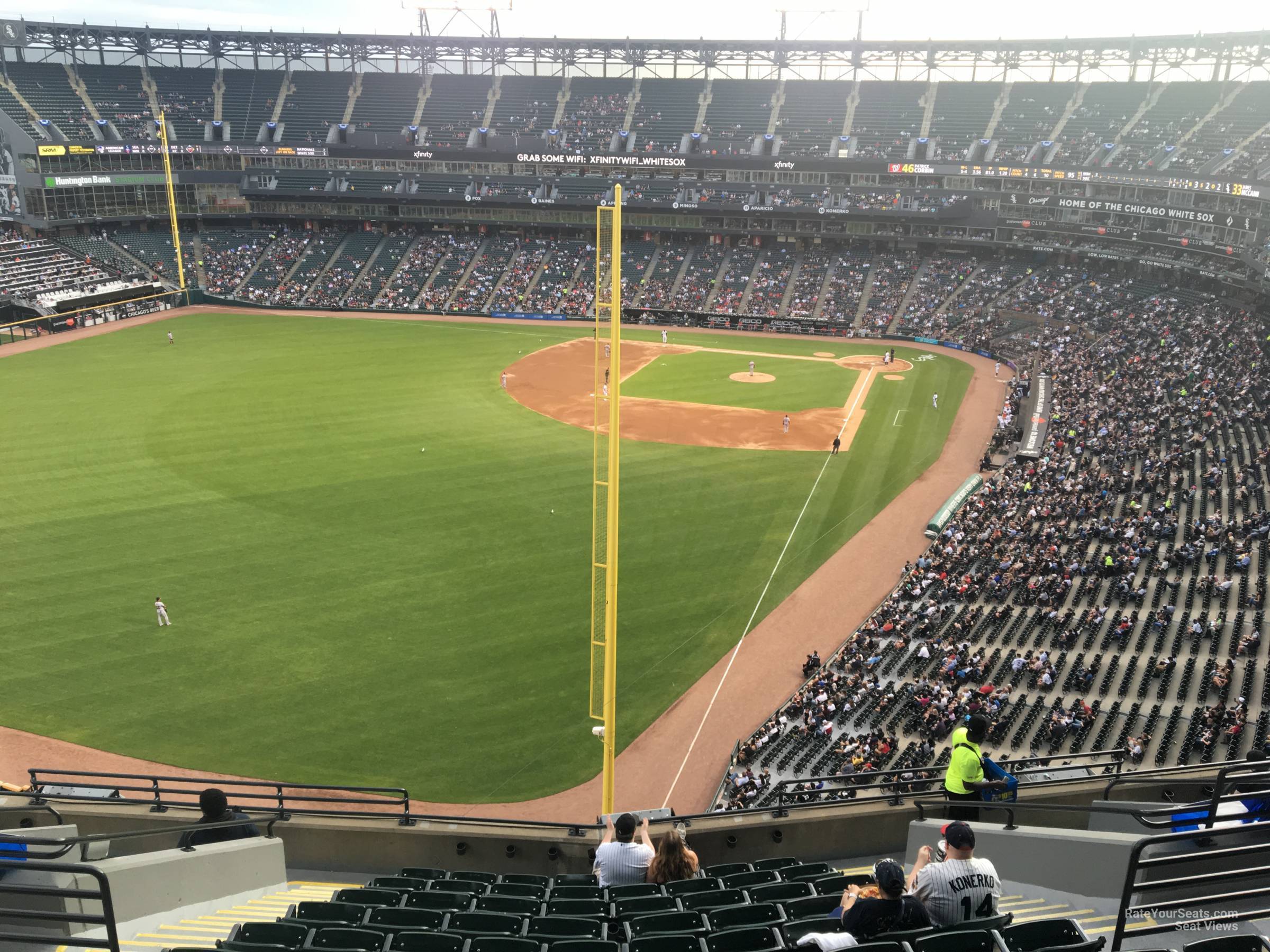 section 557, row 12 seat view  - guaranteed rate field