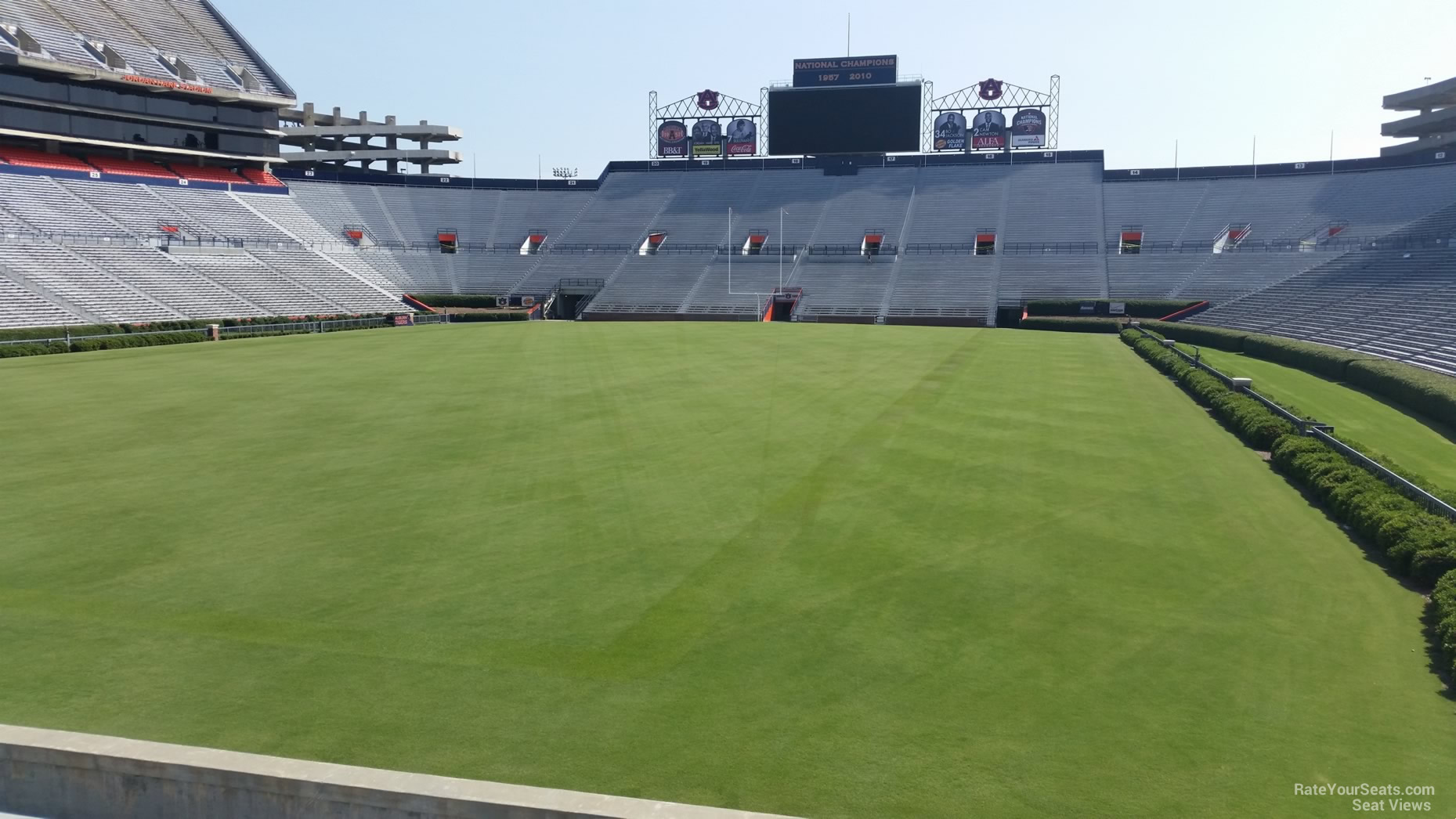 jordan hare stadium section 43 rateyourseats com jordan hare stadium seating chart with rows
