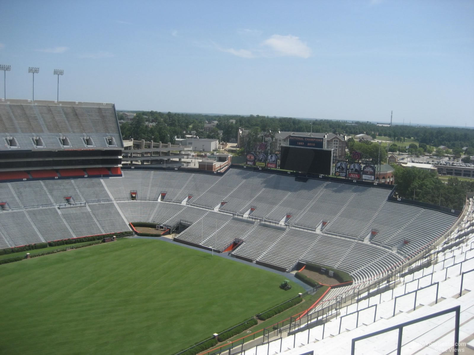 jordan hare stadium section 49 rateyourseats com jordan hare stadium seating chart with rows
