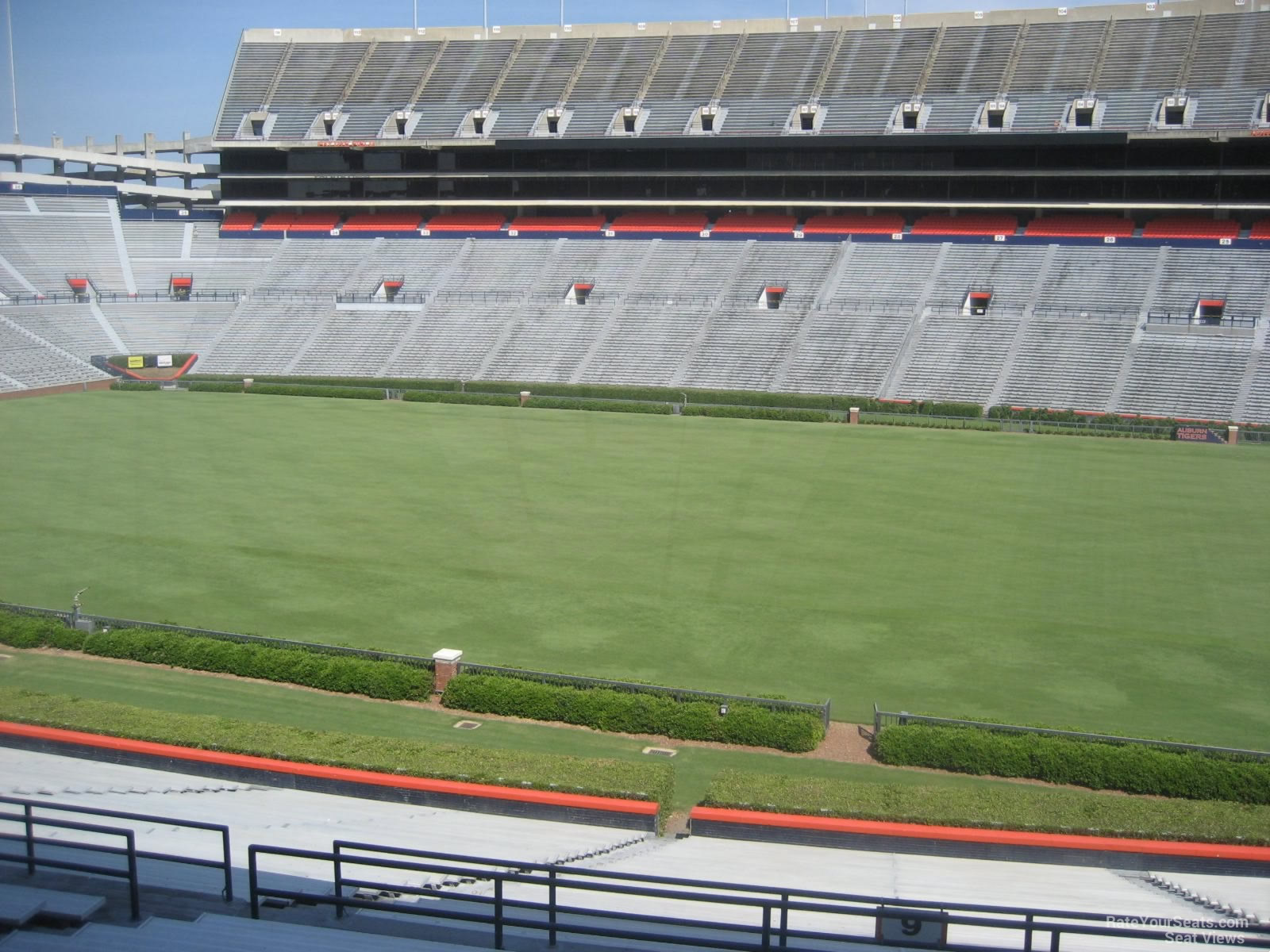 jordan hare stadium section 9 rateyourseats com jordan hare stadium seating chart with rows