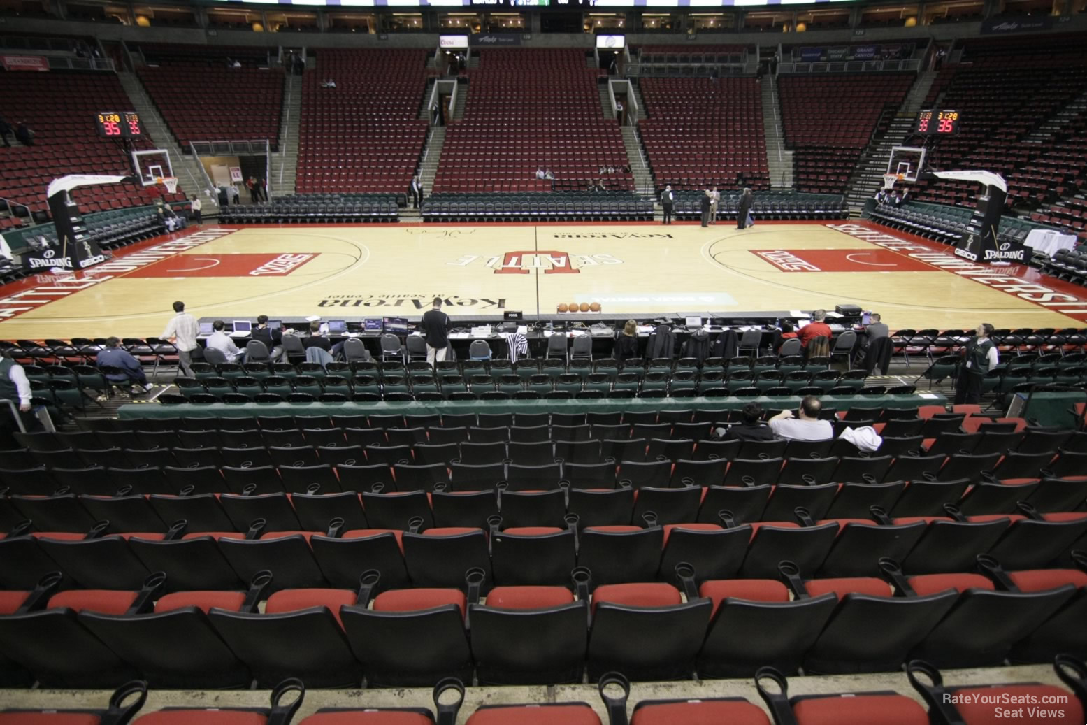 Lower Sideline KeyArena Basketball Seating