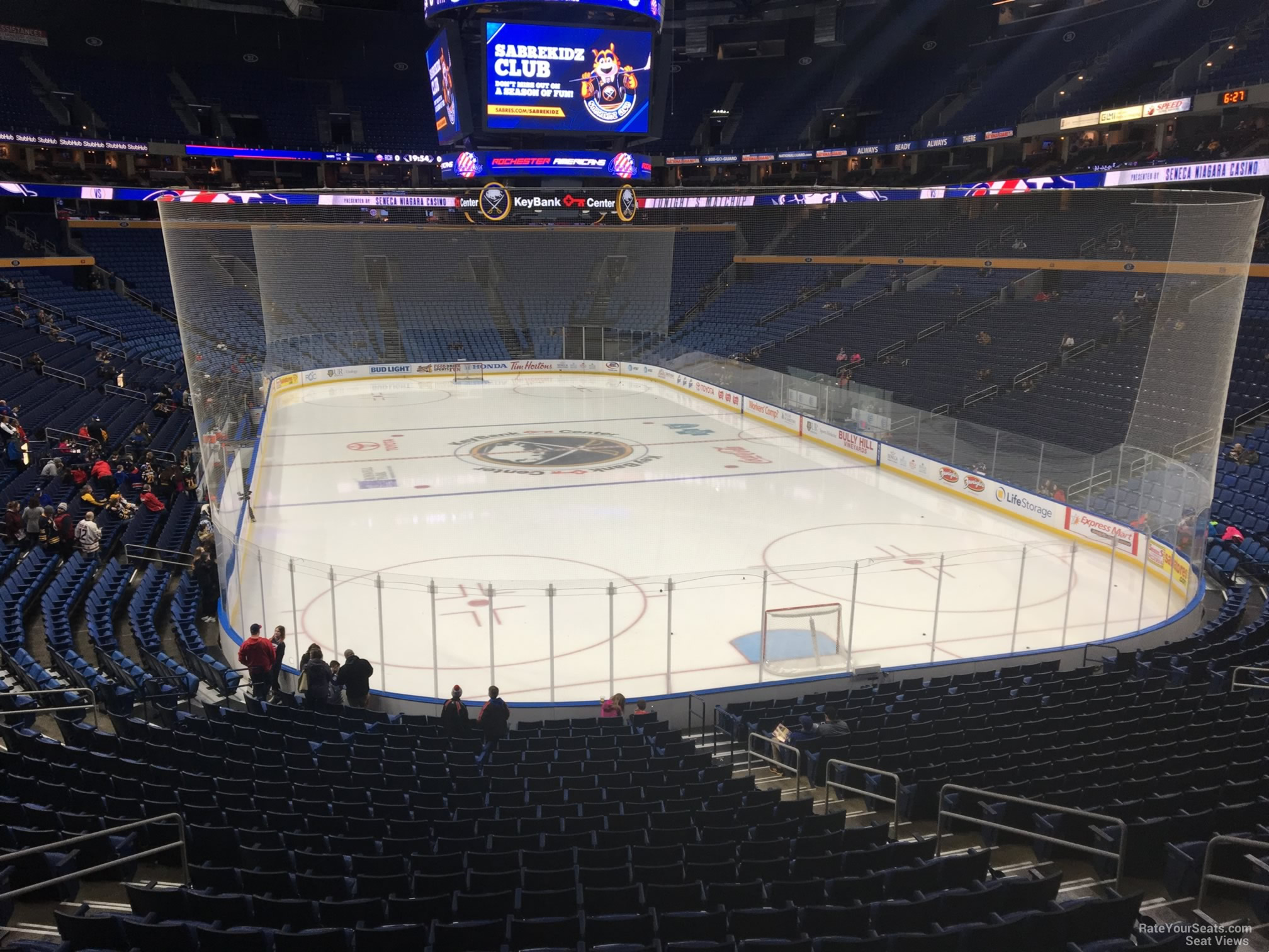 section 200, row 4 seat view  for hockey - keybank center