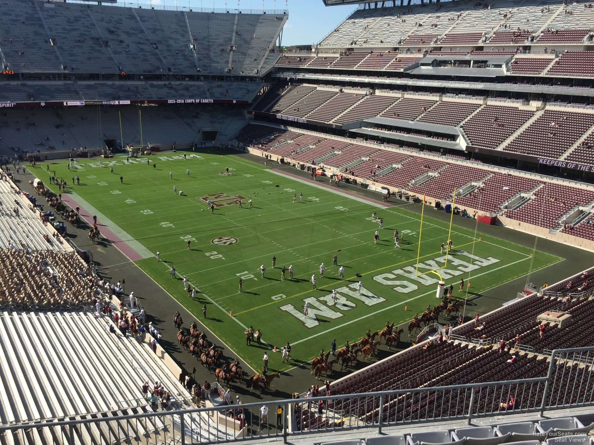 section 326, row 6 seat view  - kyle field