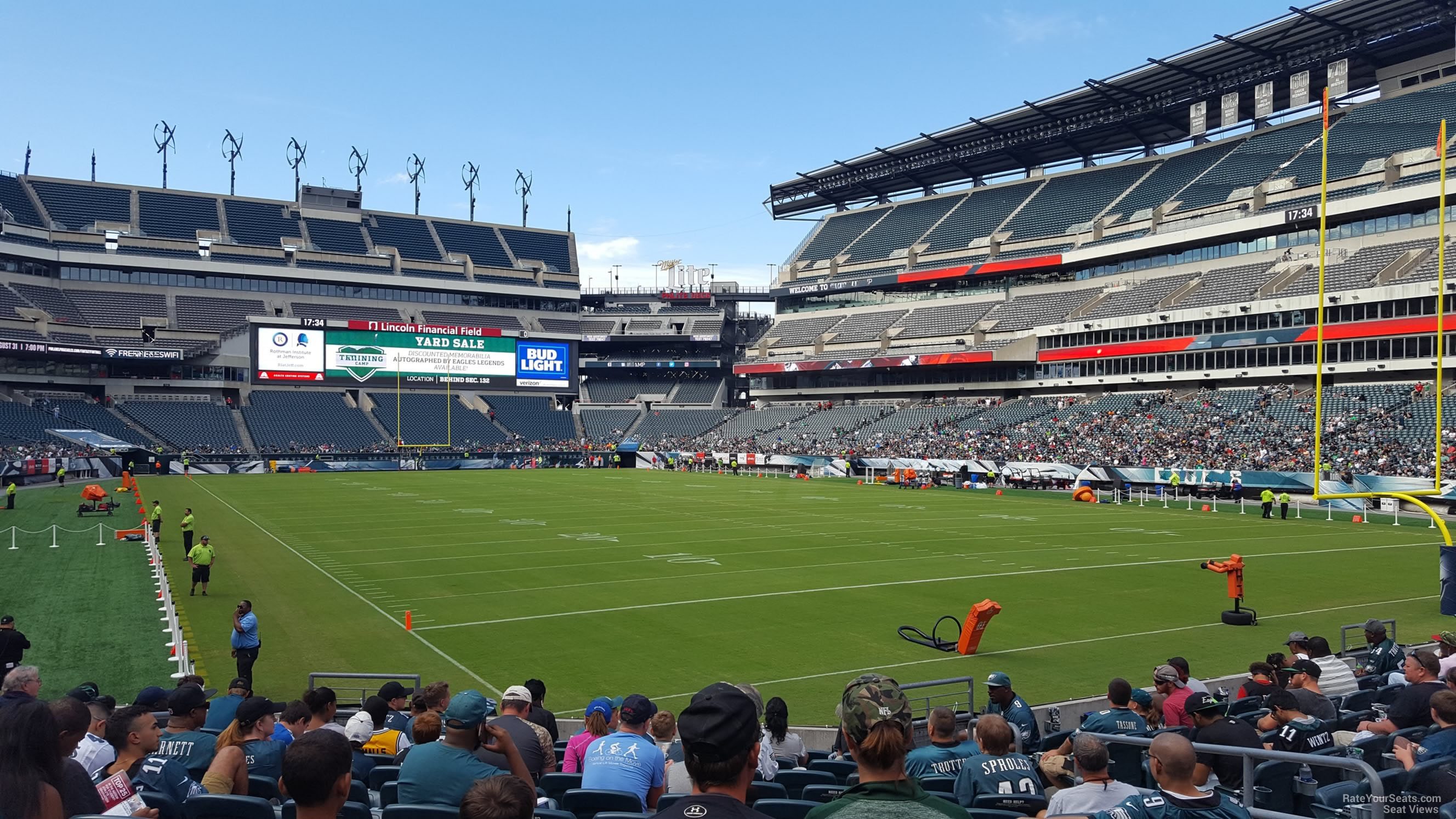 section 127, row 12 seat view  for football - lincoln financial field