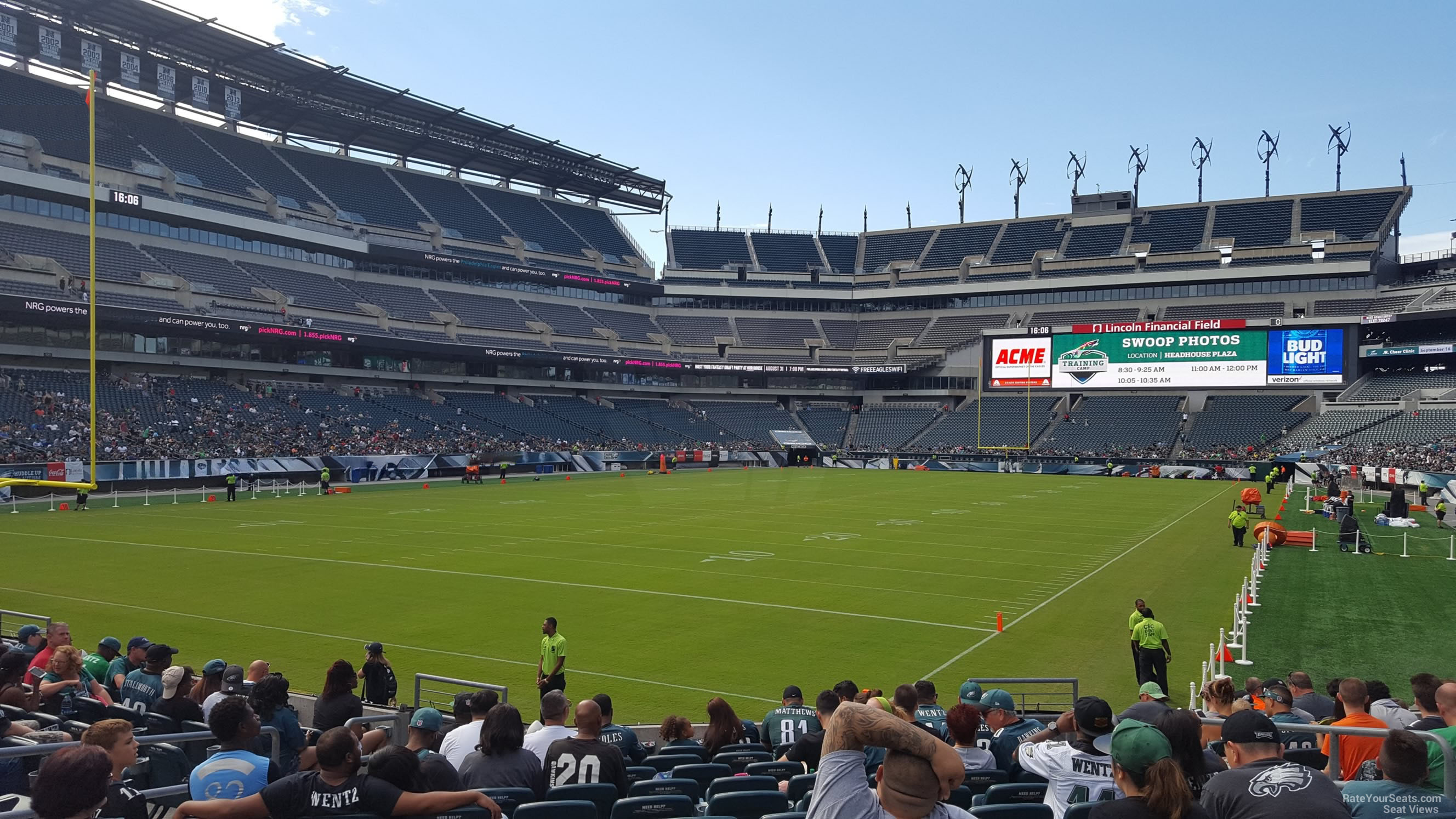 section 132, row 12 seat view  for football - lincoln financial field