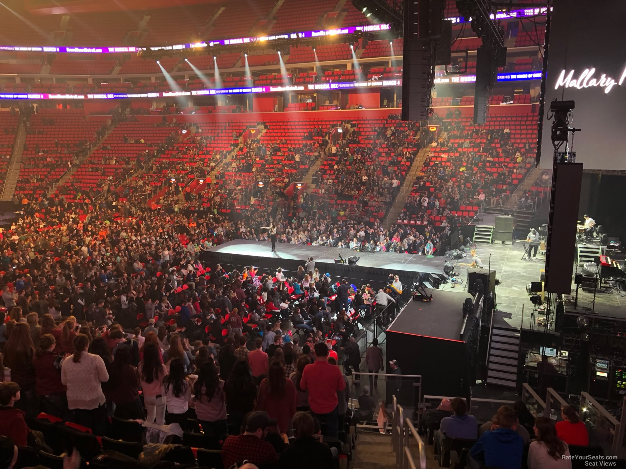 section 106, row 18 seat view  for concert - little caesars arena