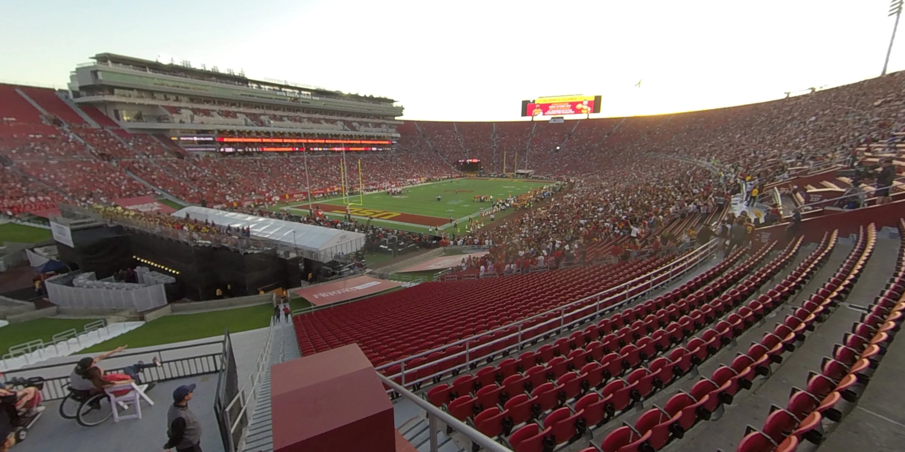 section 227 panoramic seat view  - los angeles memorial coliseum