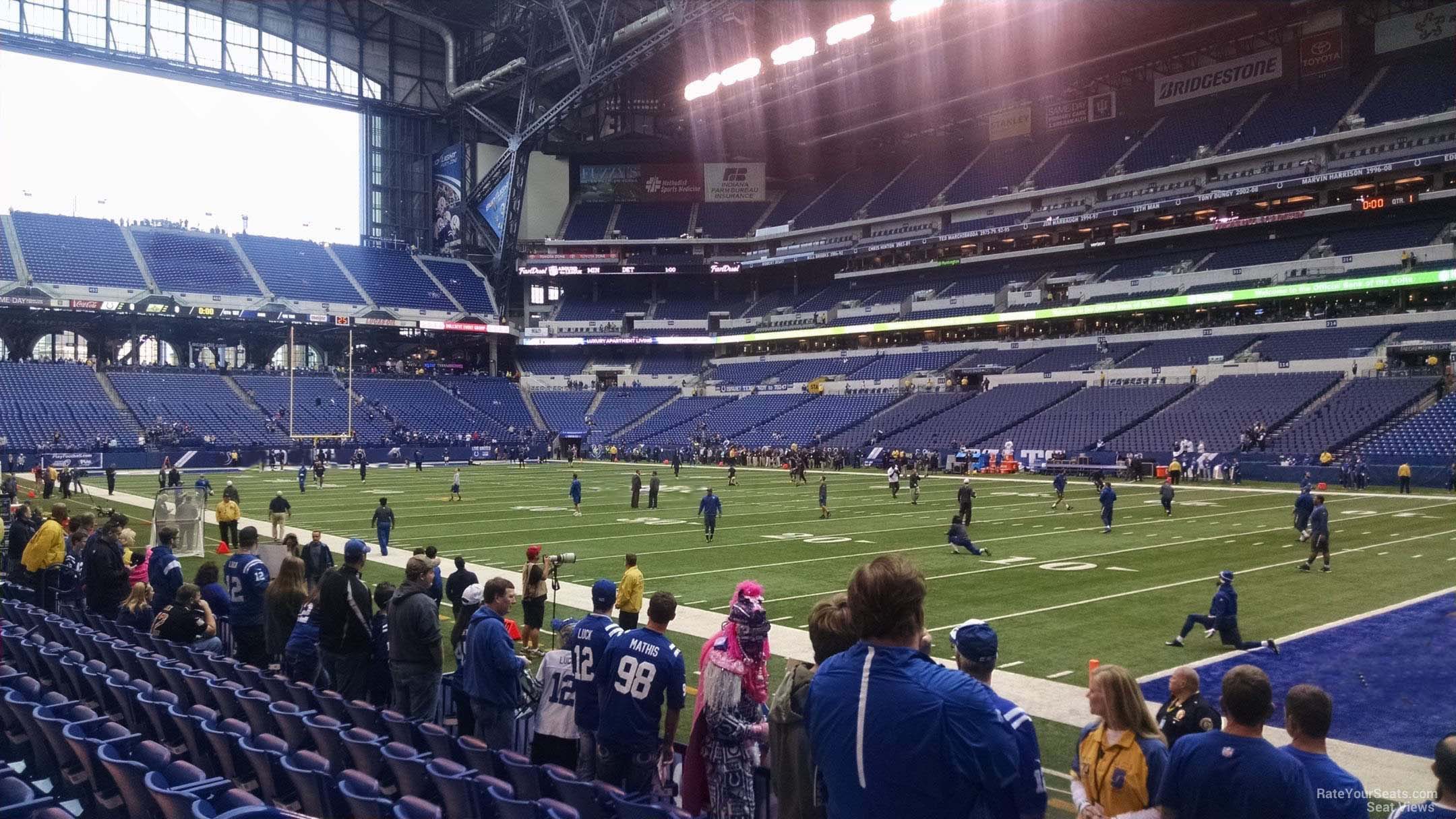 indianapolis colts lucas oil stadium section 135 lucas oil stadium seating chart dci