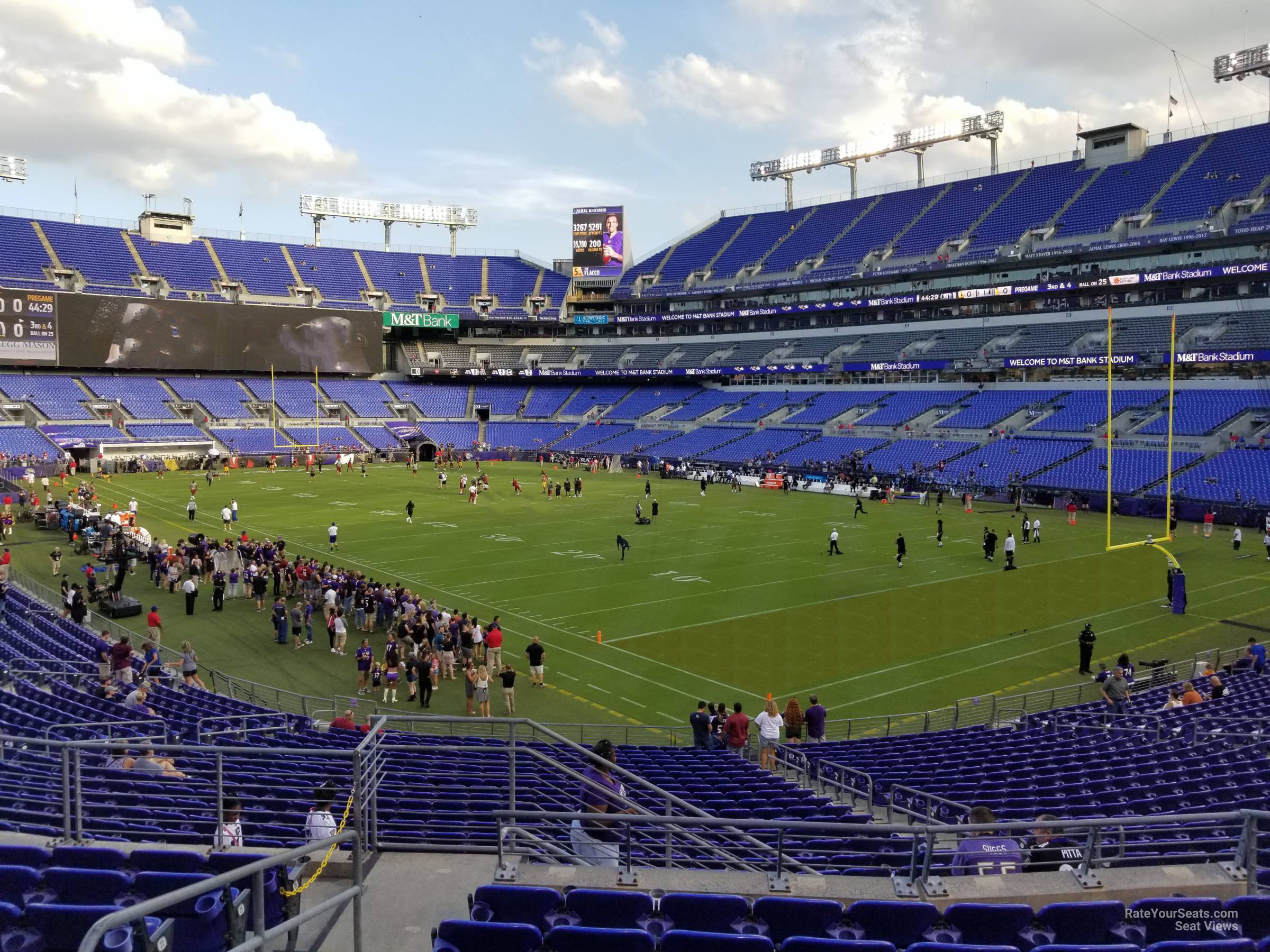 section 145, row 28 seat view  for football - m&t bank stadium
