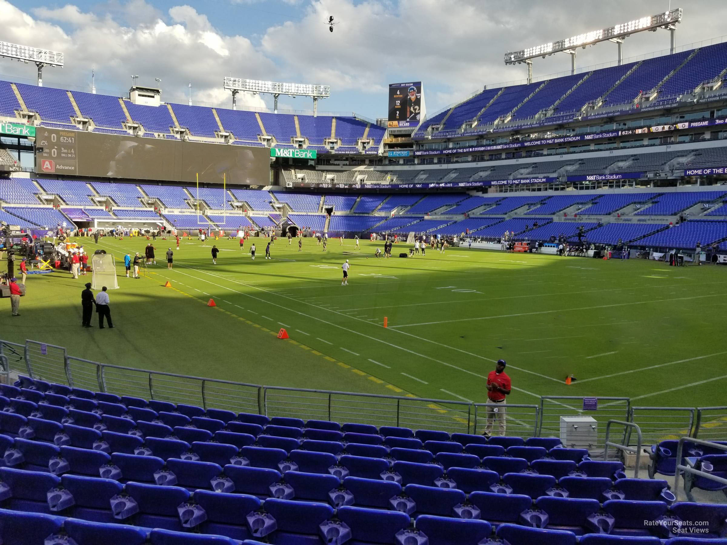 section 146, row 11 seat view  for football - m&t bank stadium