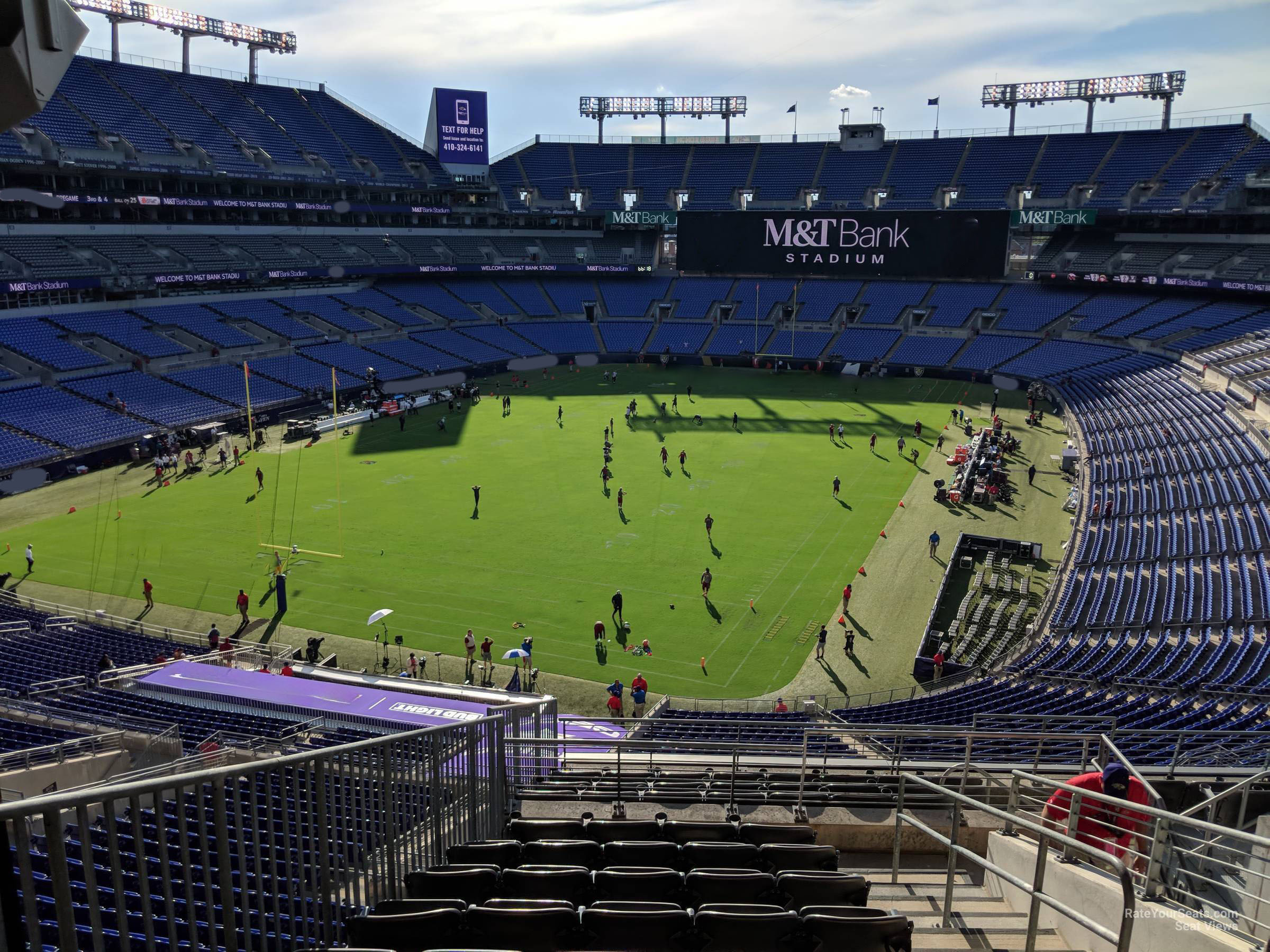 section 210, row 13 seat view  for football - m&t bank stadium