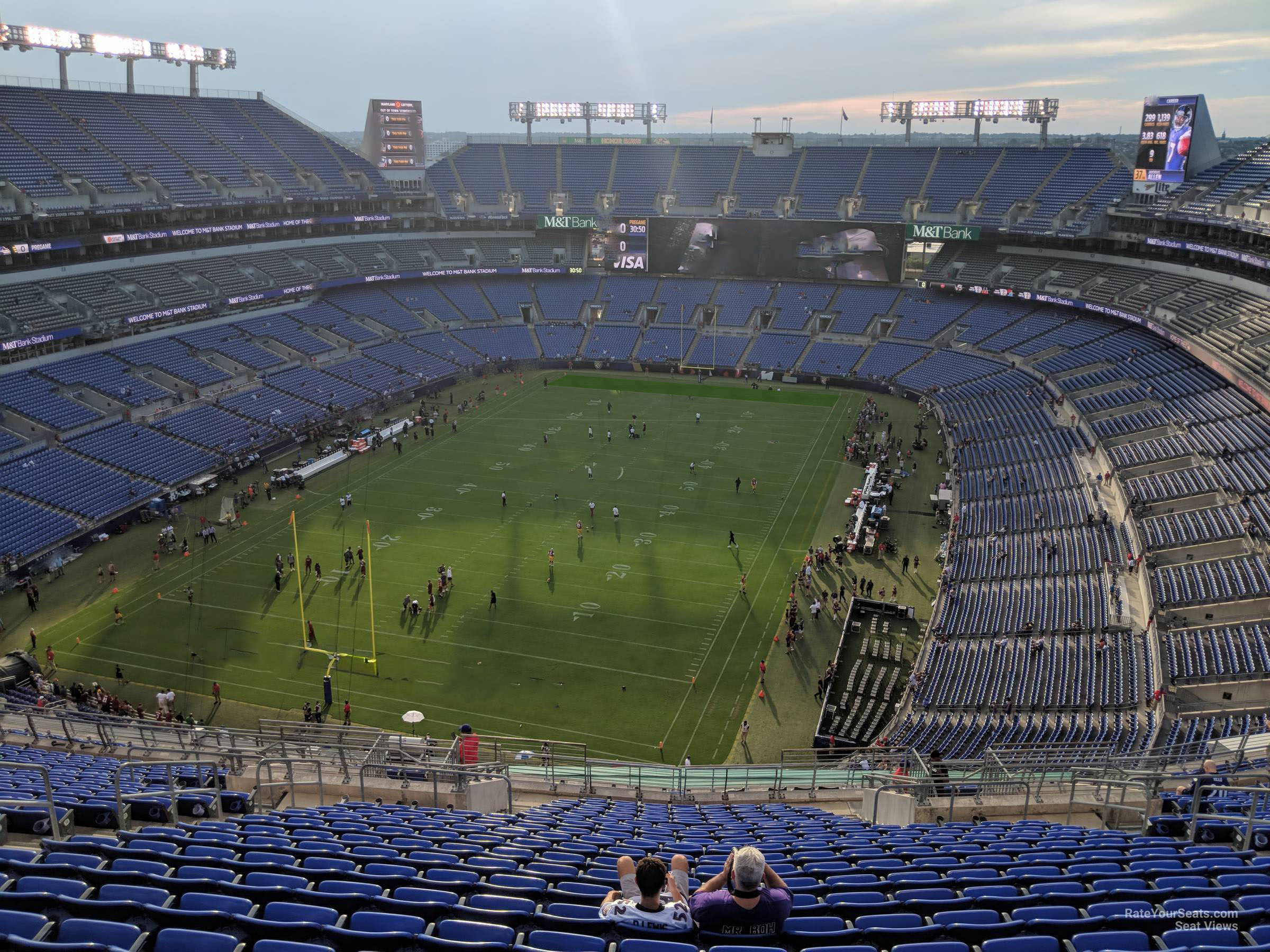 section 510, row 23 seat view  for football - m&t bank stadium