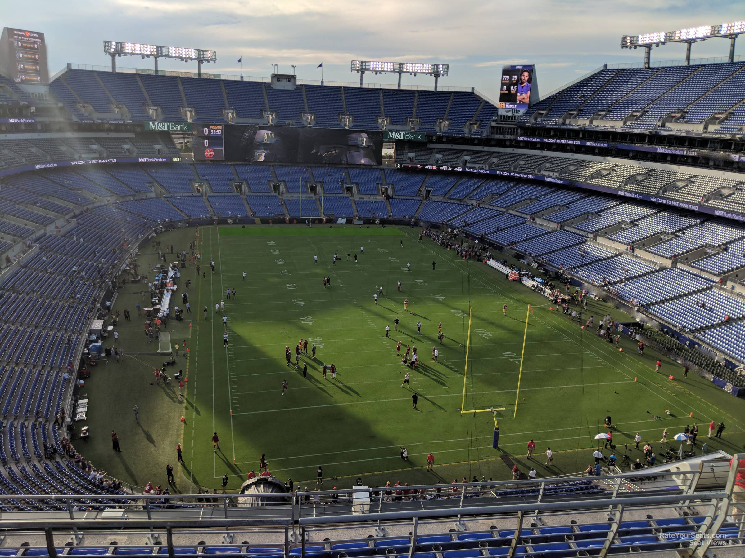 section 515, row 8 seat view  for football - m&t bank stadium