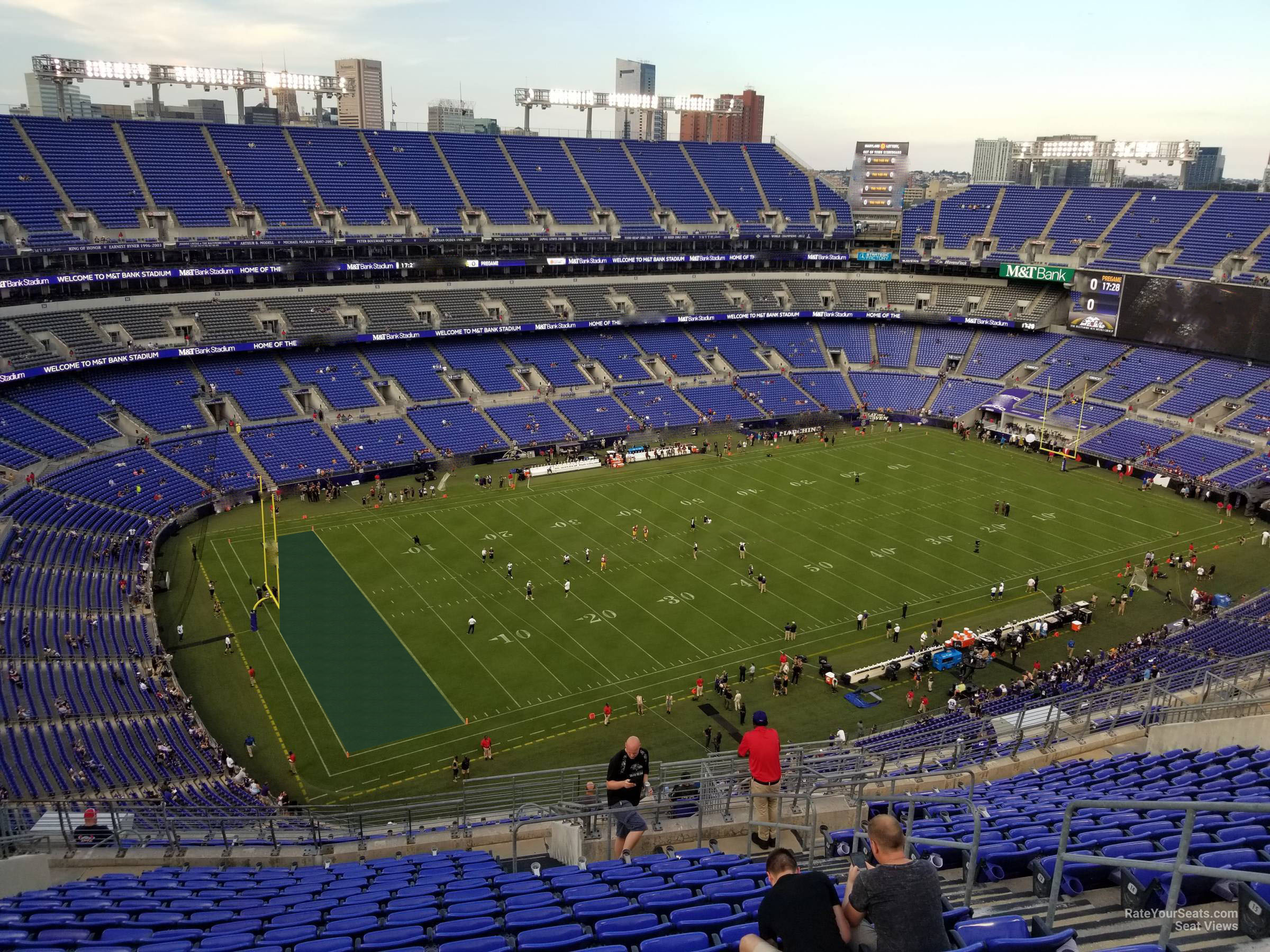 section 532, row 20 seat view  for football - m&t bank stadium