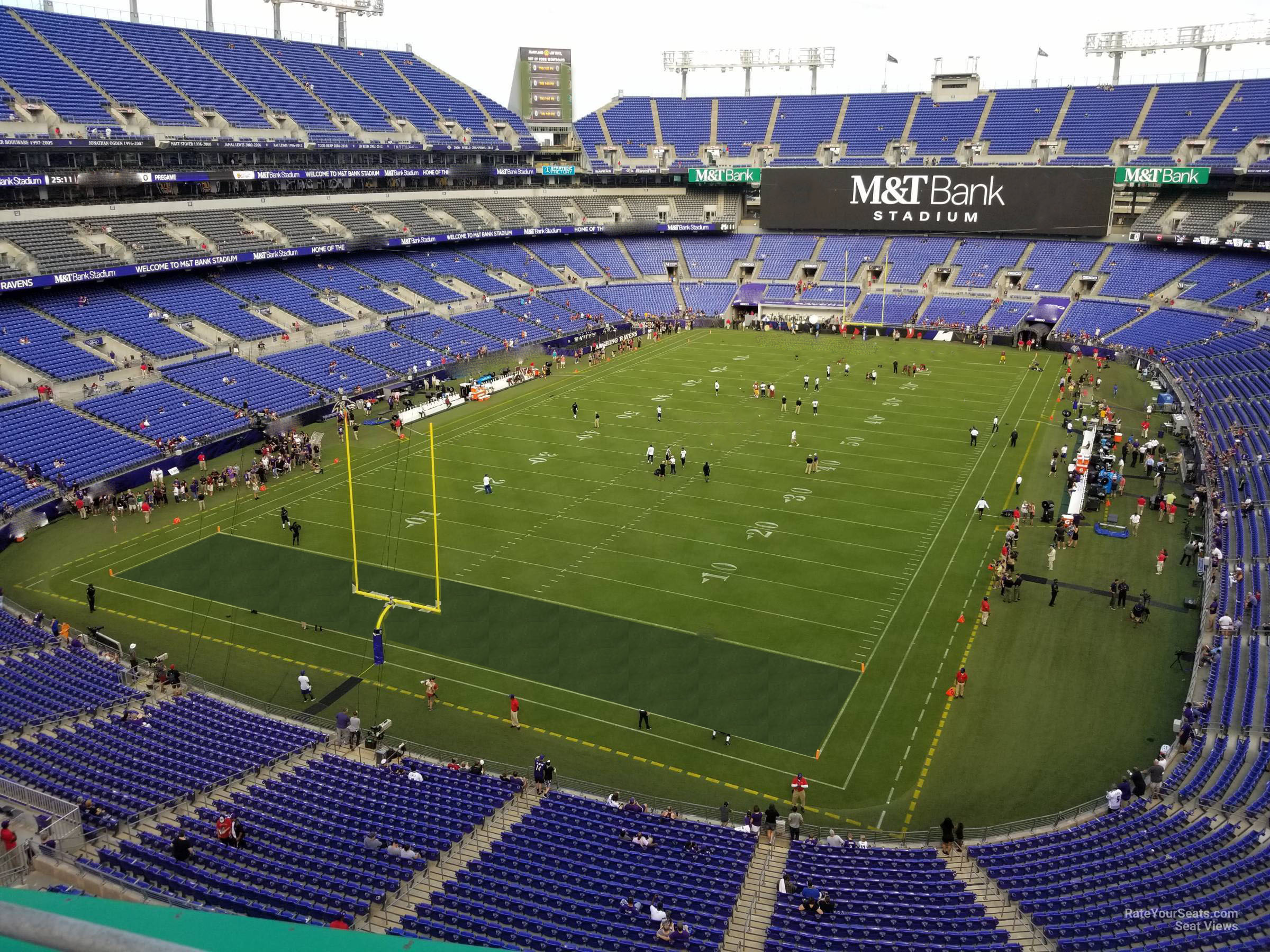section 537, row 2 seat view  for football - m&t bank stadium