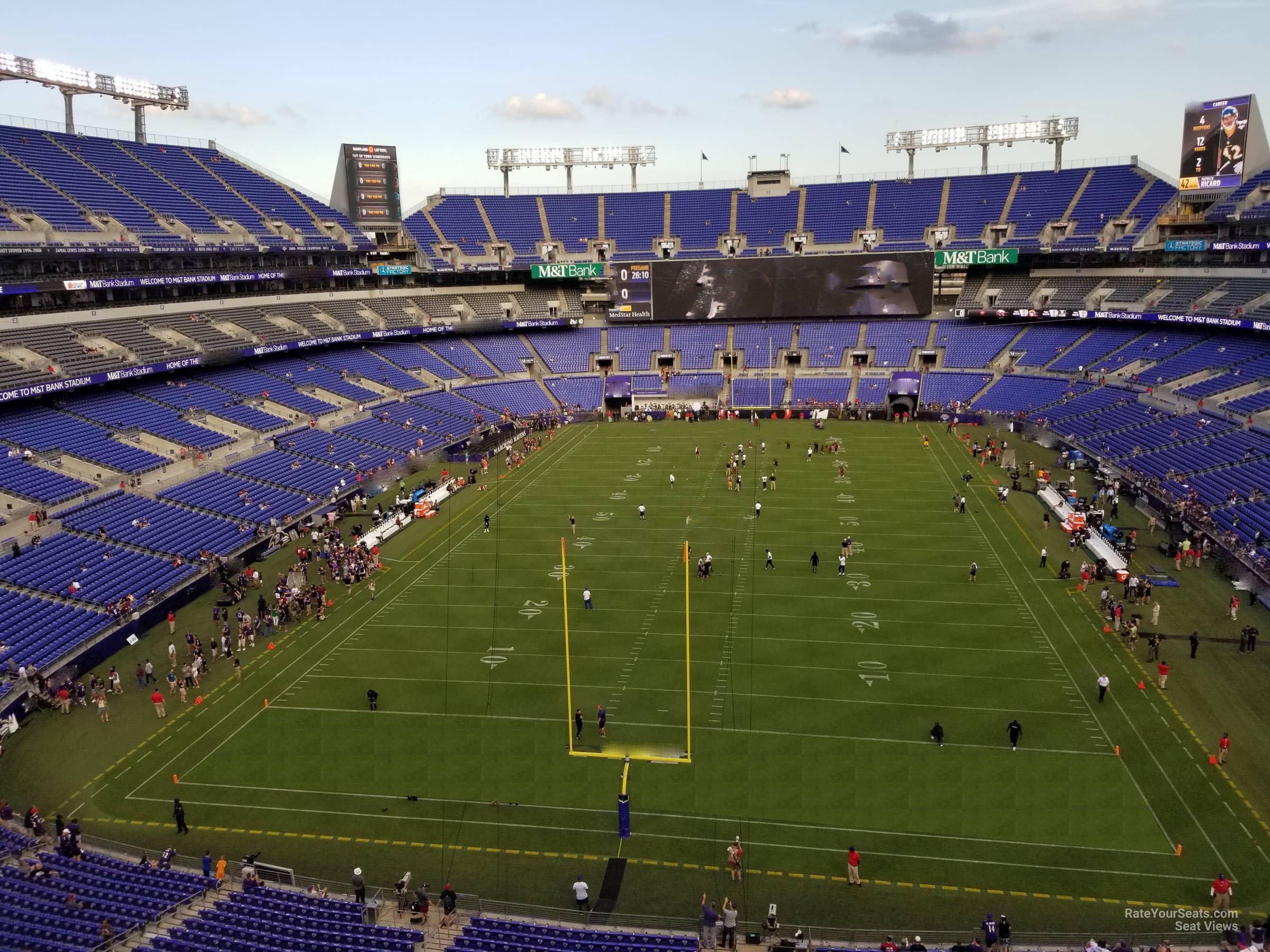 section 539, row 1 seat view  for football - m&t bank stadium