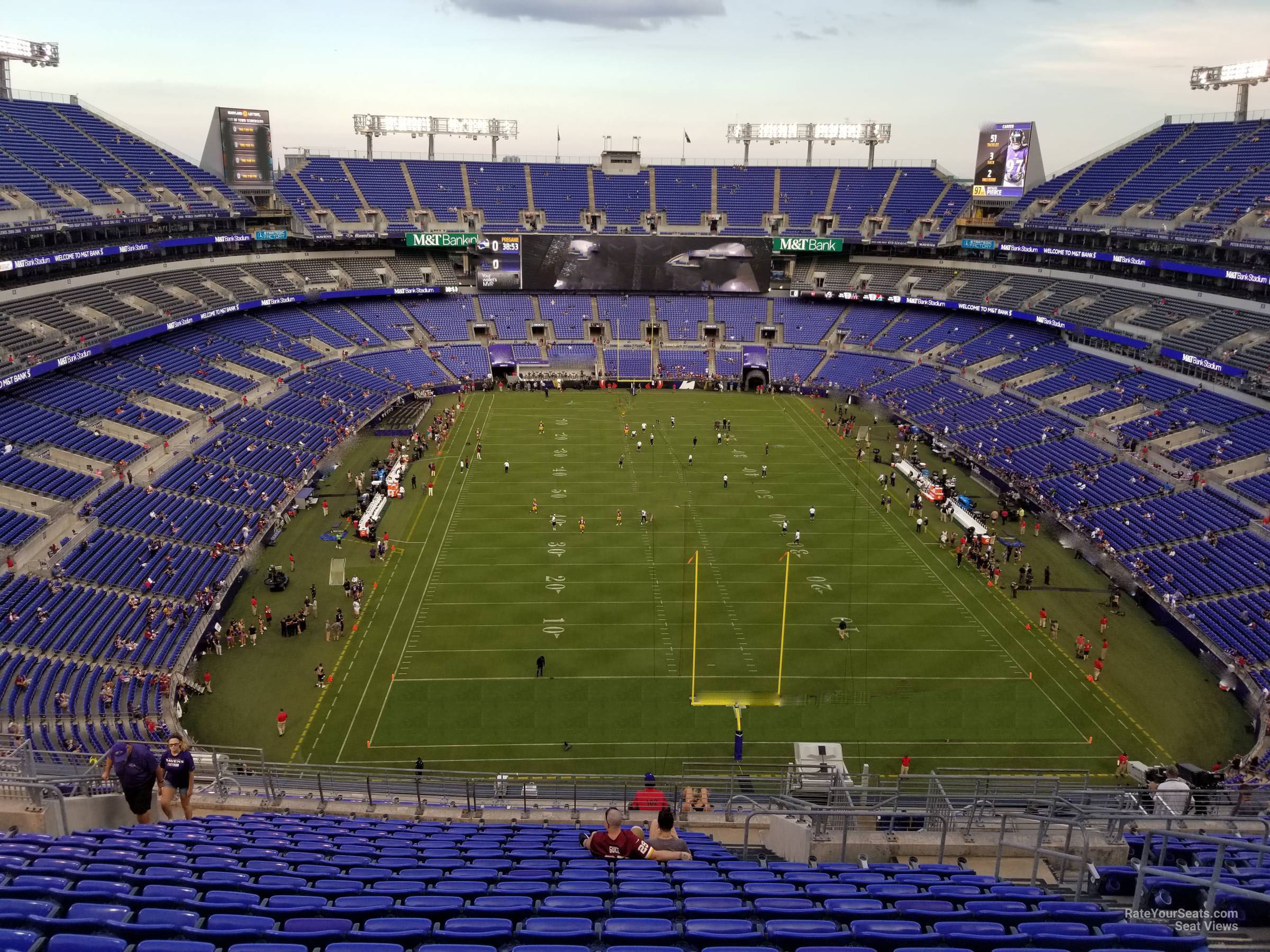 section 541, row 20 seat view  for football - m&t bank stadium