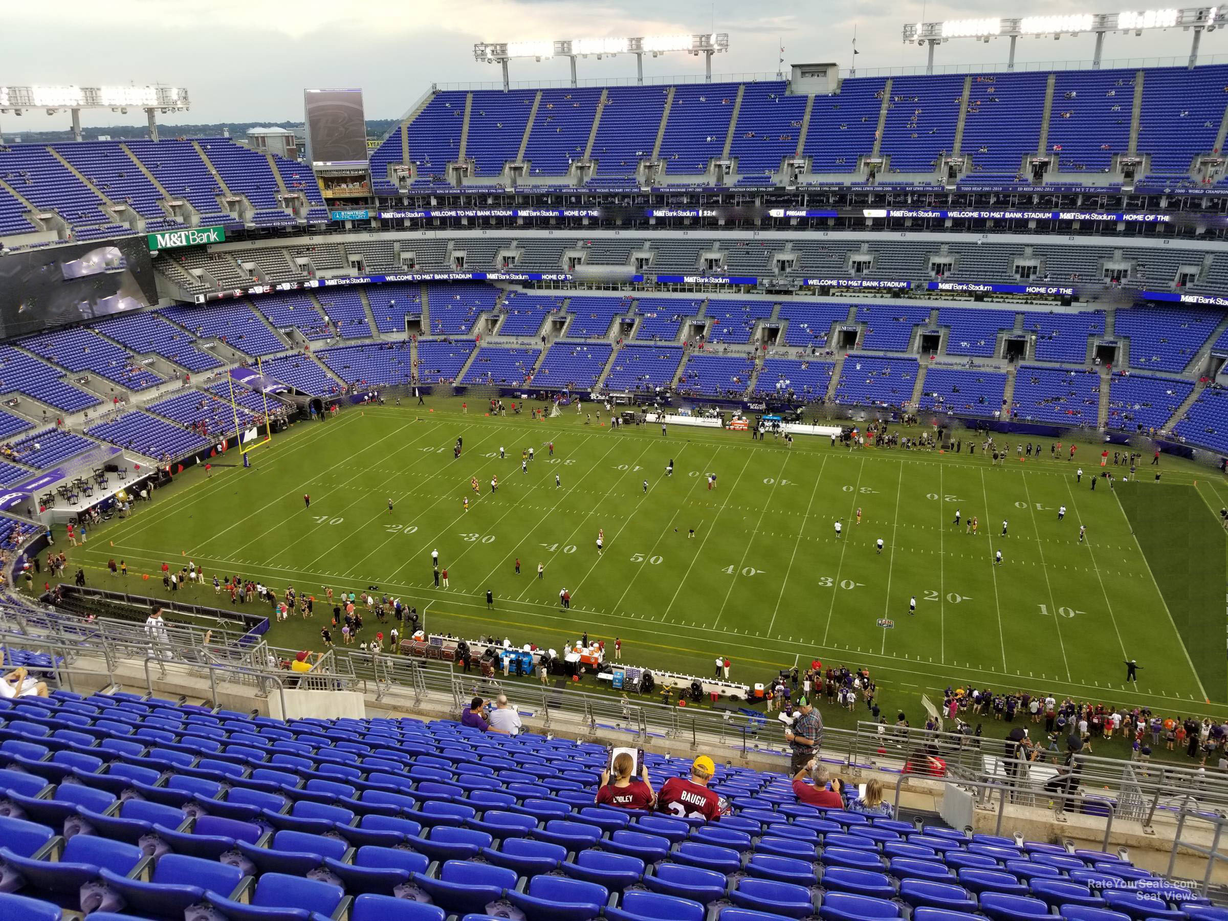 section 552, row 20 seat view  for football - m&t bank stadium