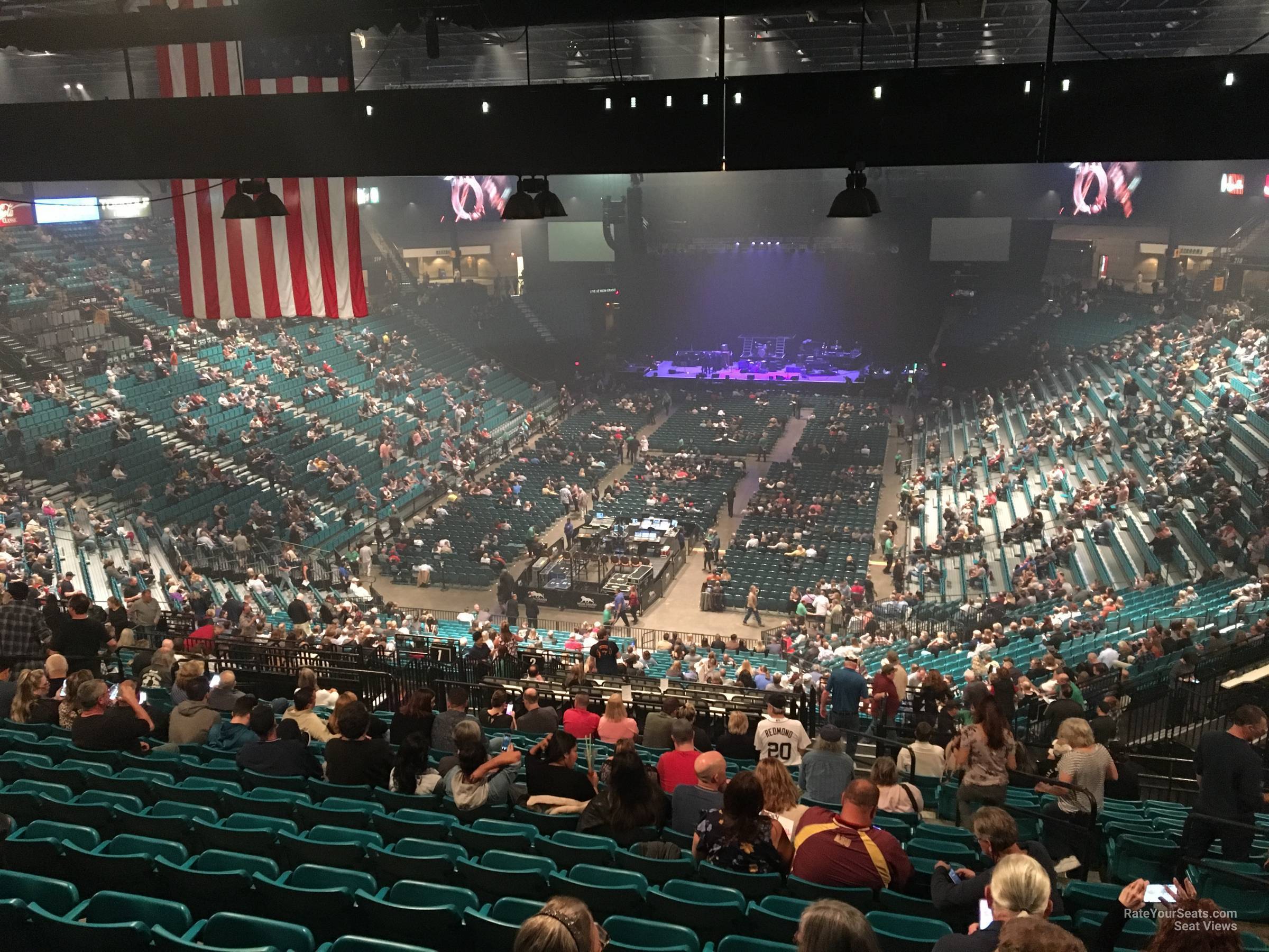 section 202, row r seat view  - mgm grand garden arena