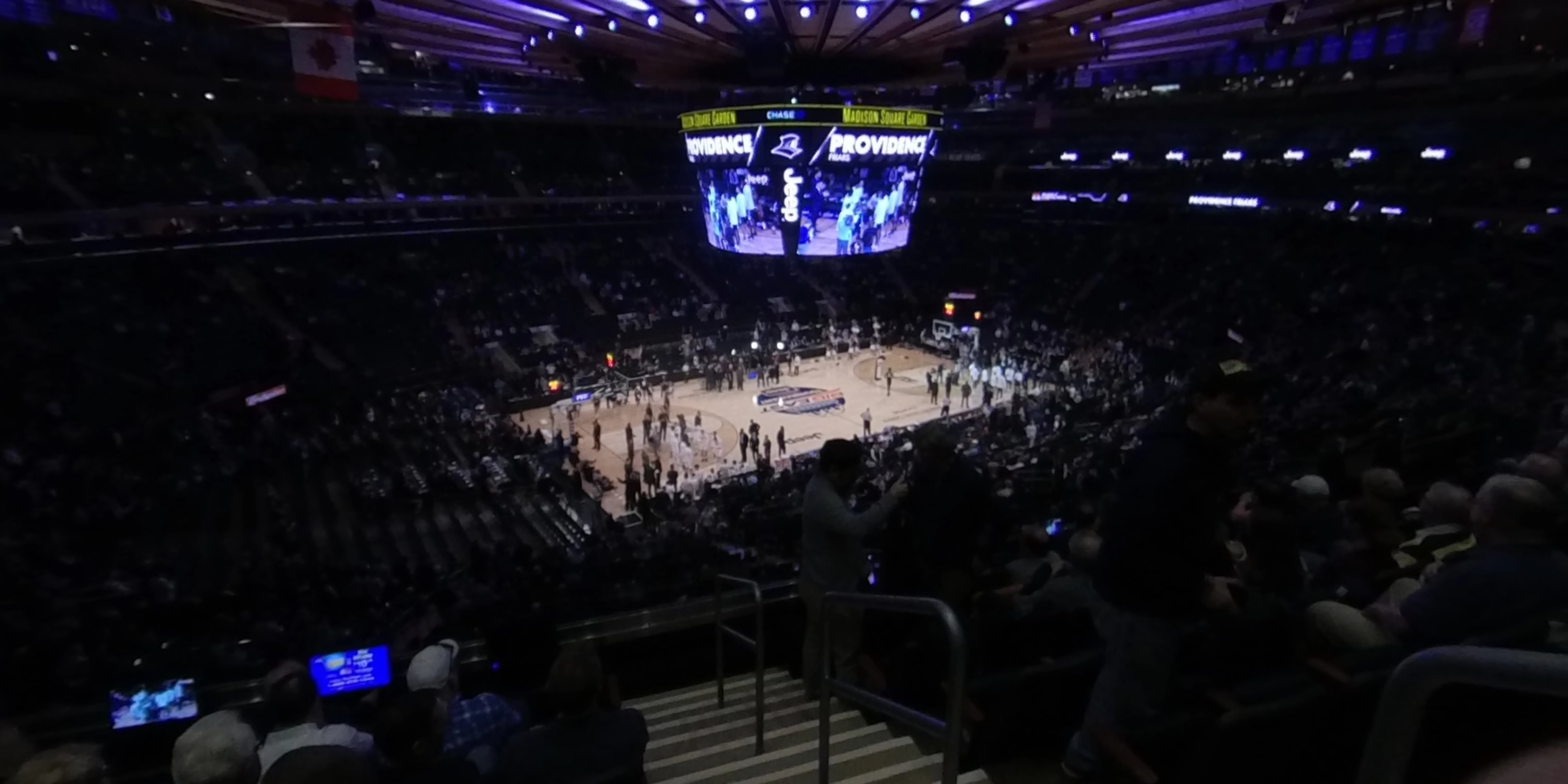 section 209 panoramic seat view  for basketball - madison square garden