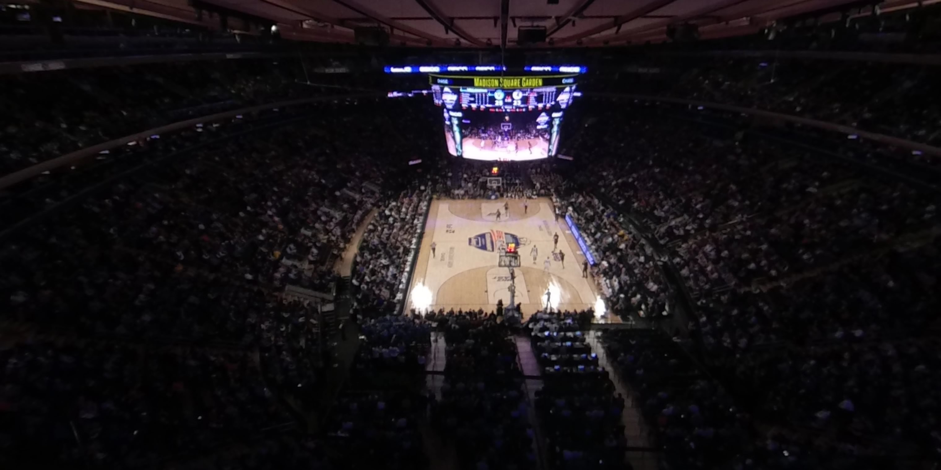 section 304 panoramic seat view  for basketball - madison square garden
