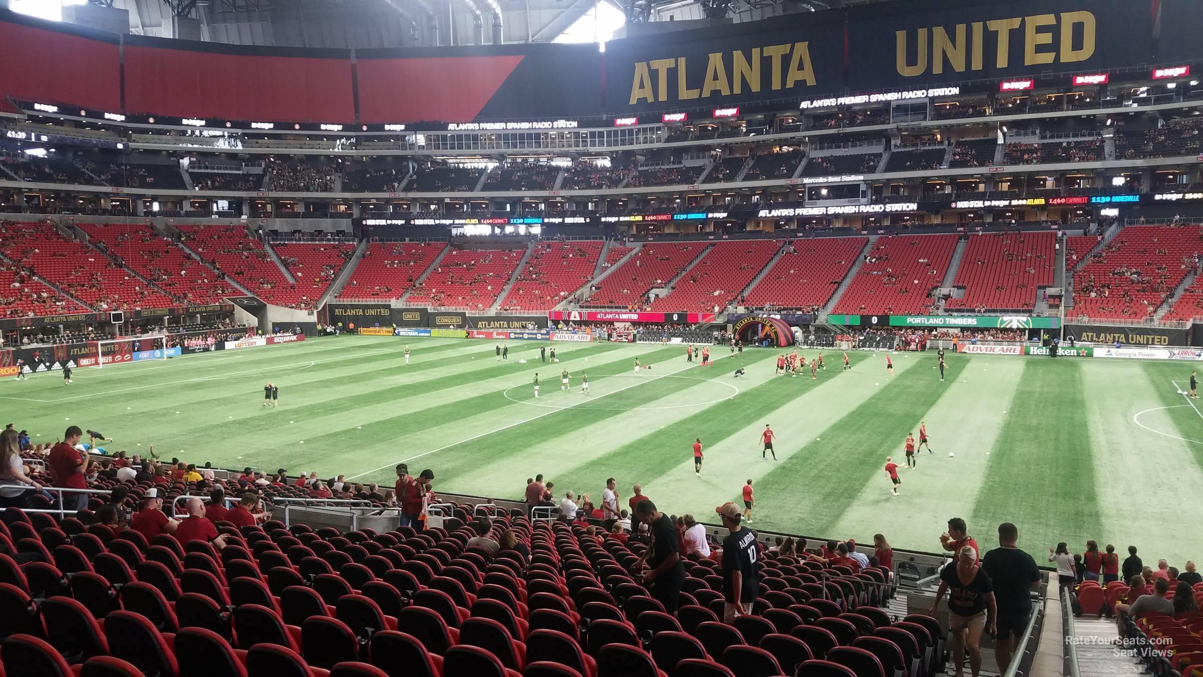 club 108, row 30 seat view  for soccer - mercedes-benz stadium