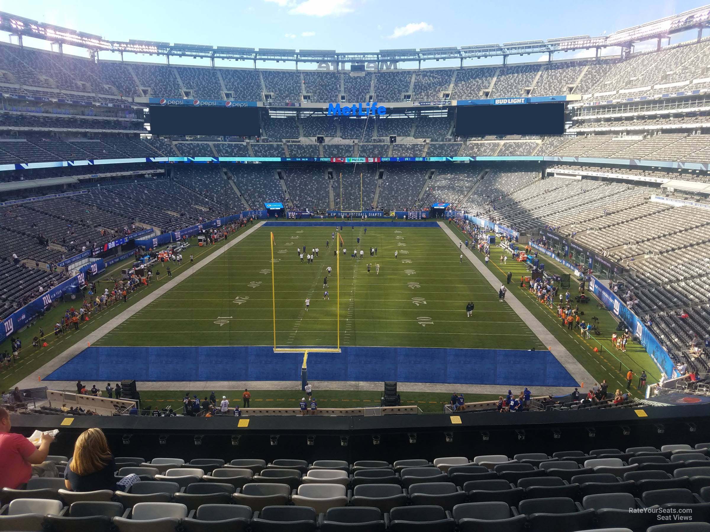 section 225a, row 9 seat view  for football - metlife stadium