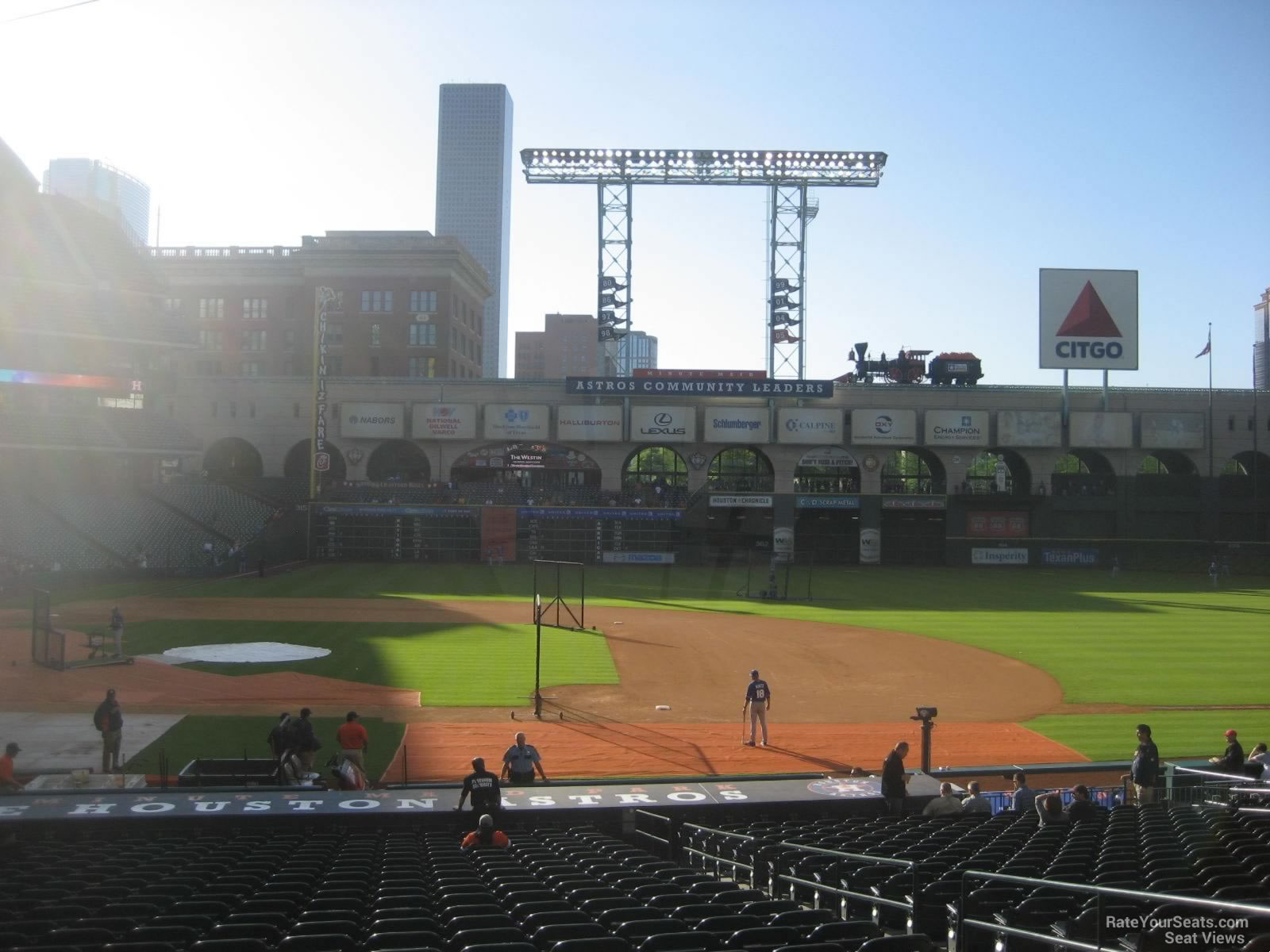 minute park section 125 houston astros minute seating chart view