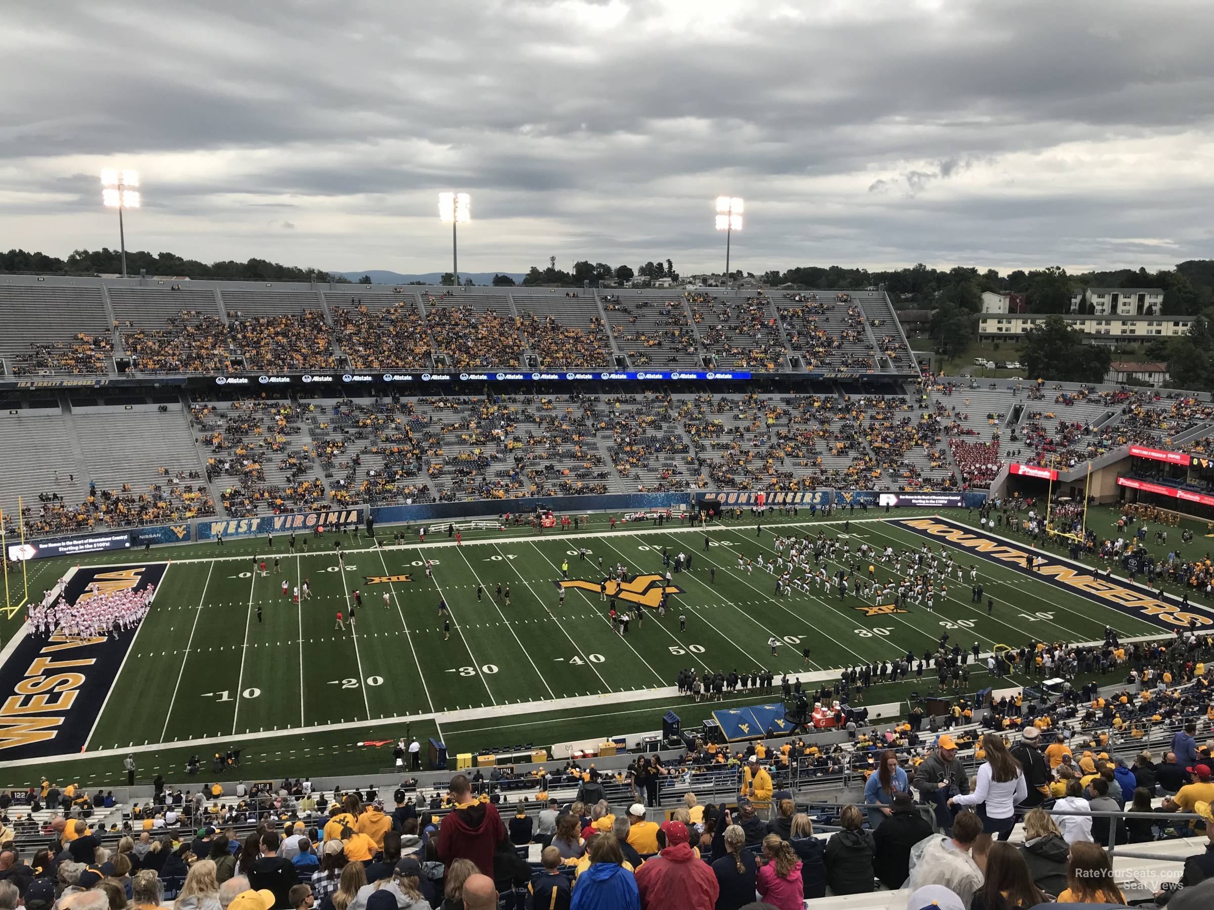 section 215, row 30 seat view  - mountaineer field