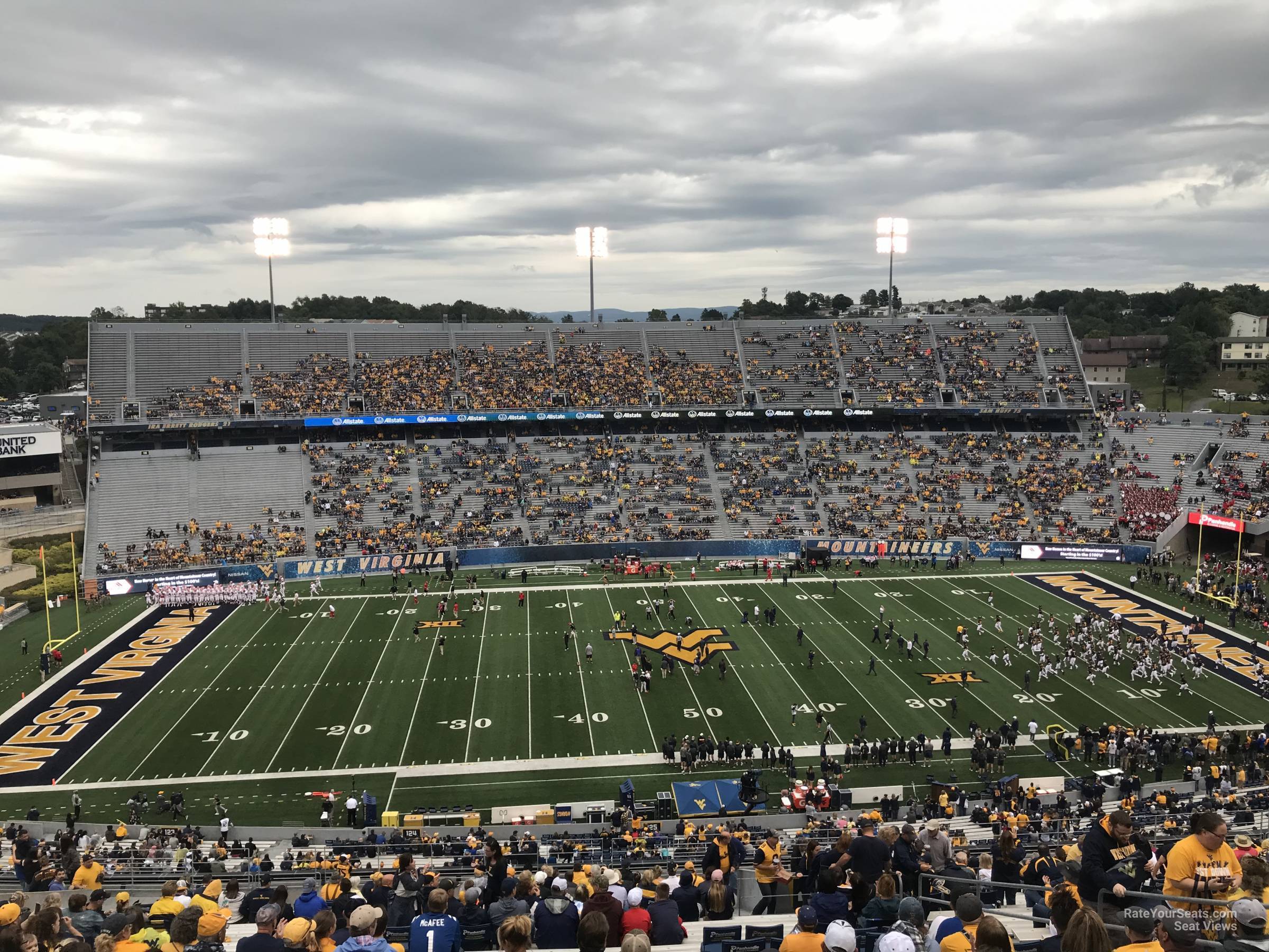 section 216, row 30 seat view  - mountaineer field