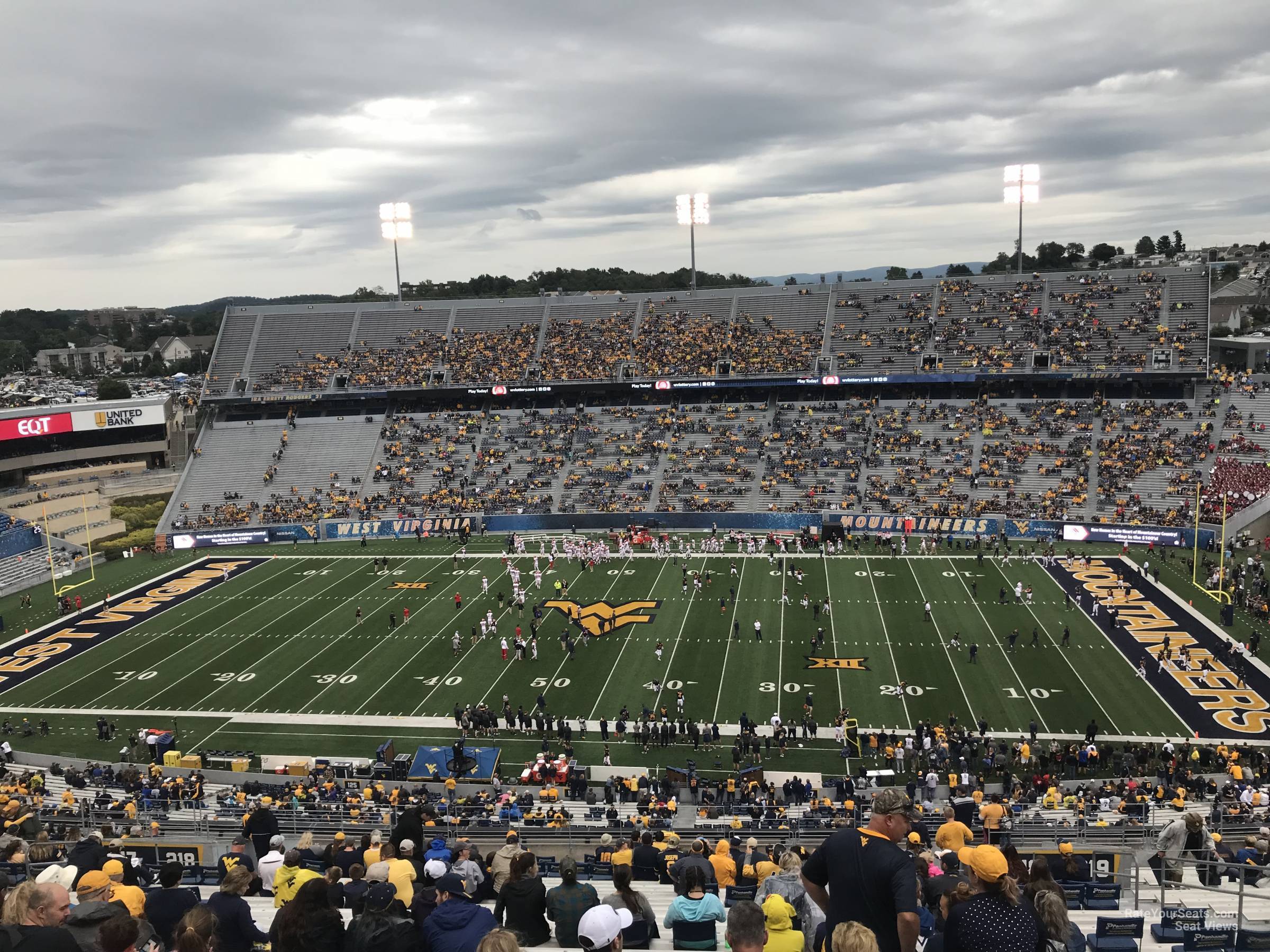 section 218, row 30 seat view  - mountaineer field