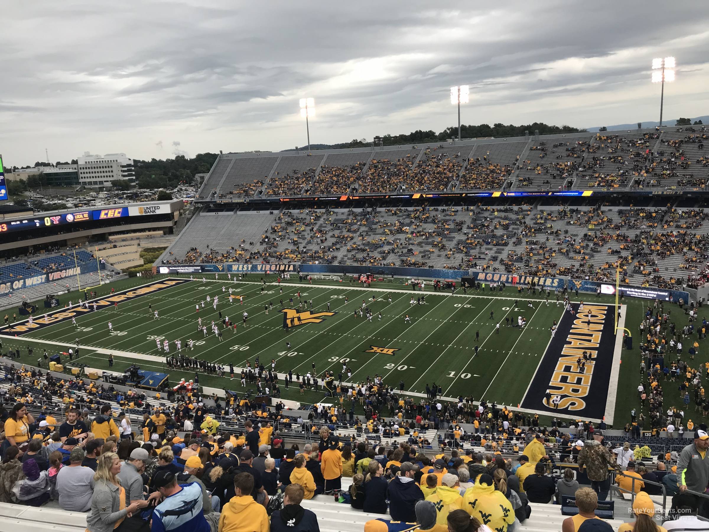 section 220, row 30 seat view  - mountaineer field
