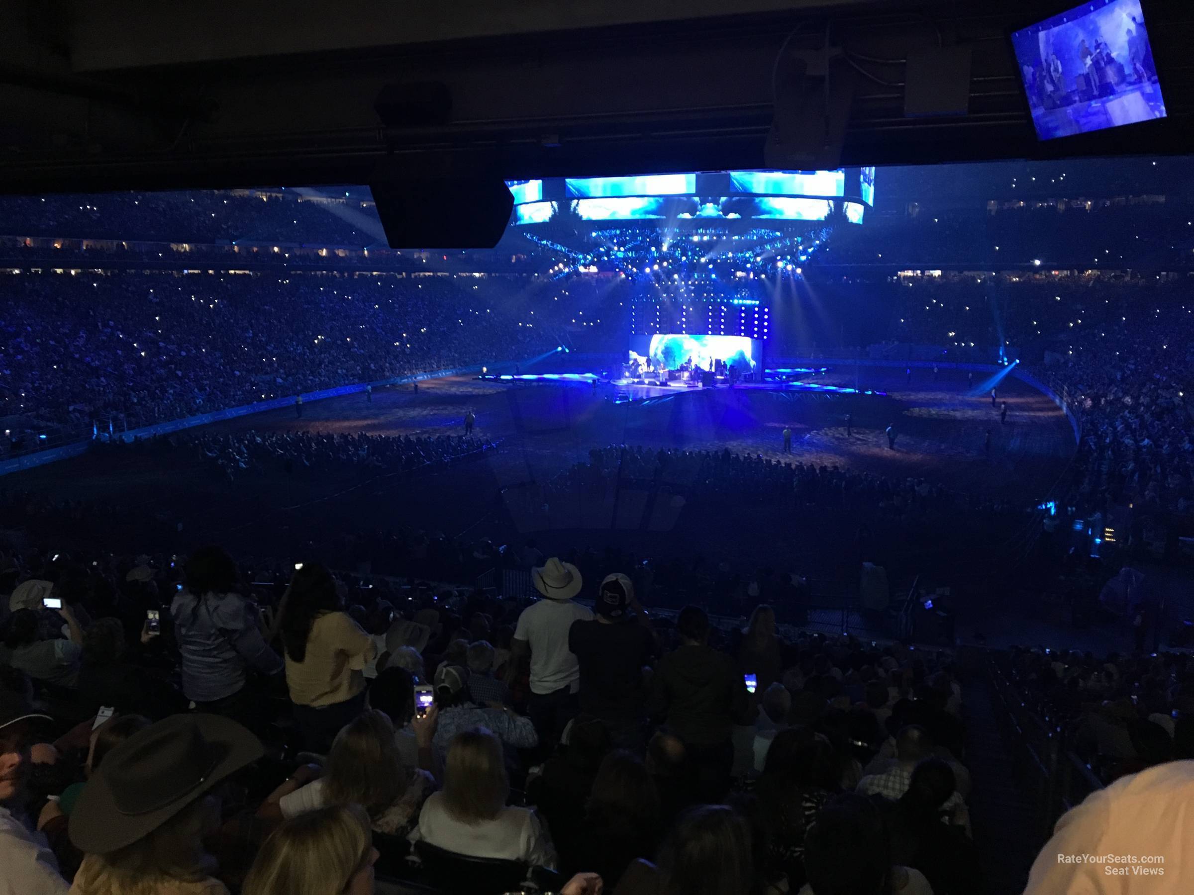 section 115, row hh seat view  for concert - nrg stadium