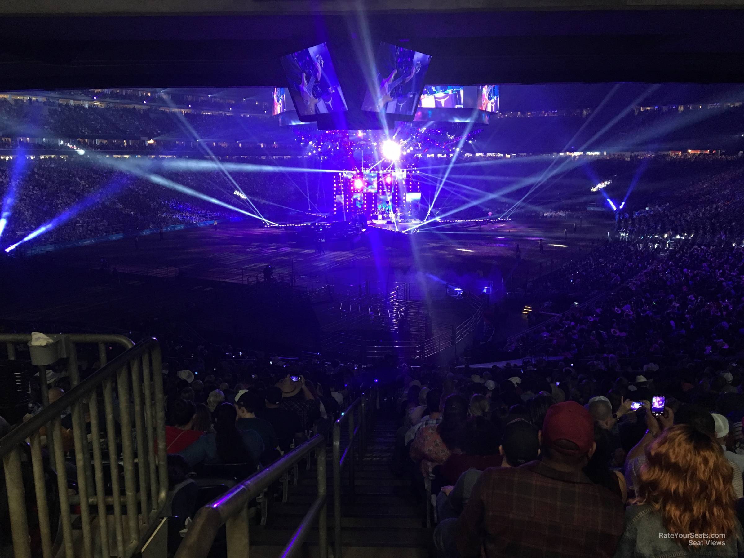 section 134, row hh seat view  for concert - nrg stadium