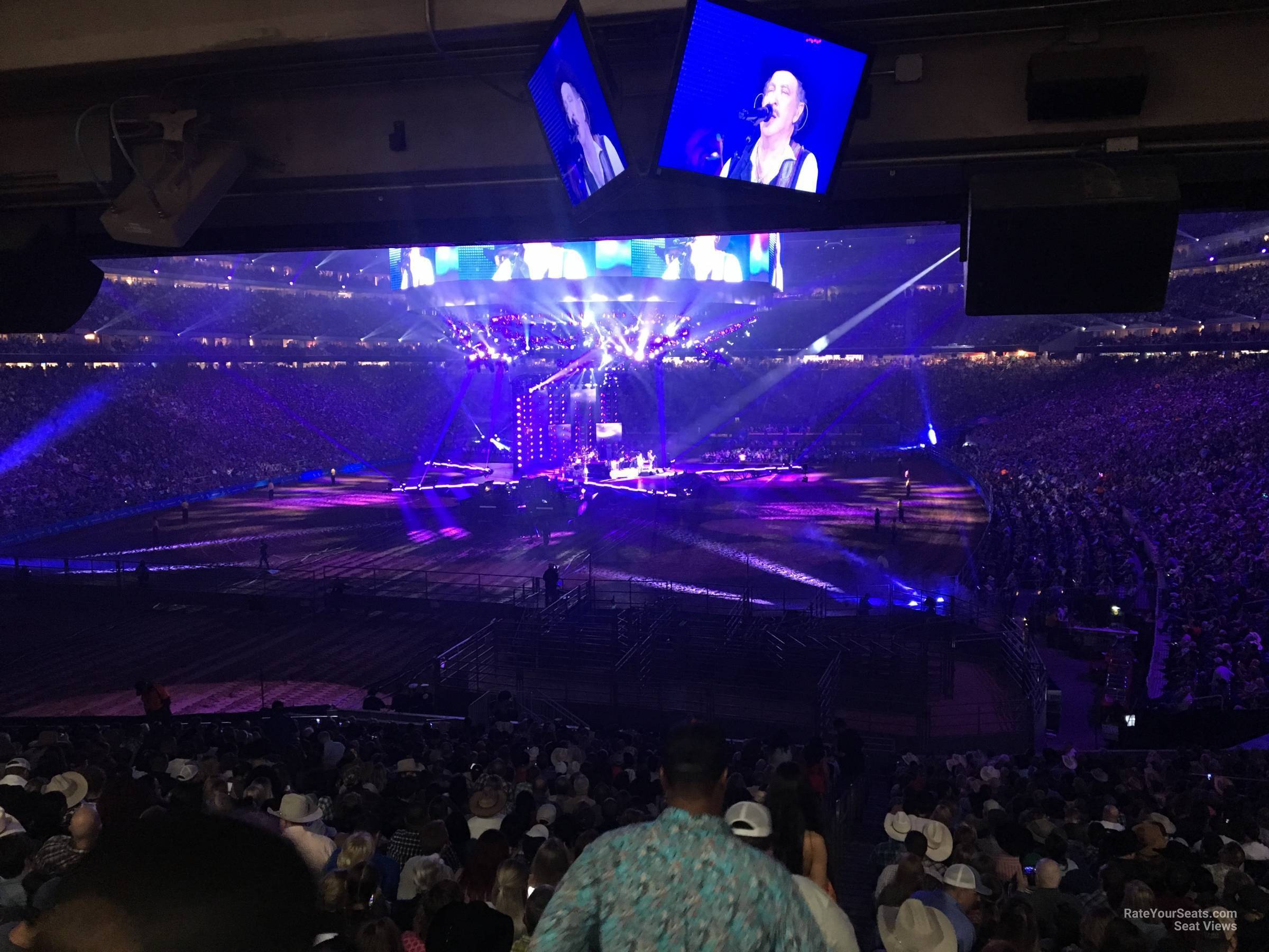 section 135, row hh seat view  for concert - nrg stadium
