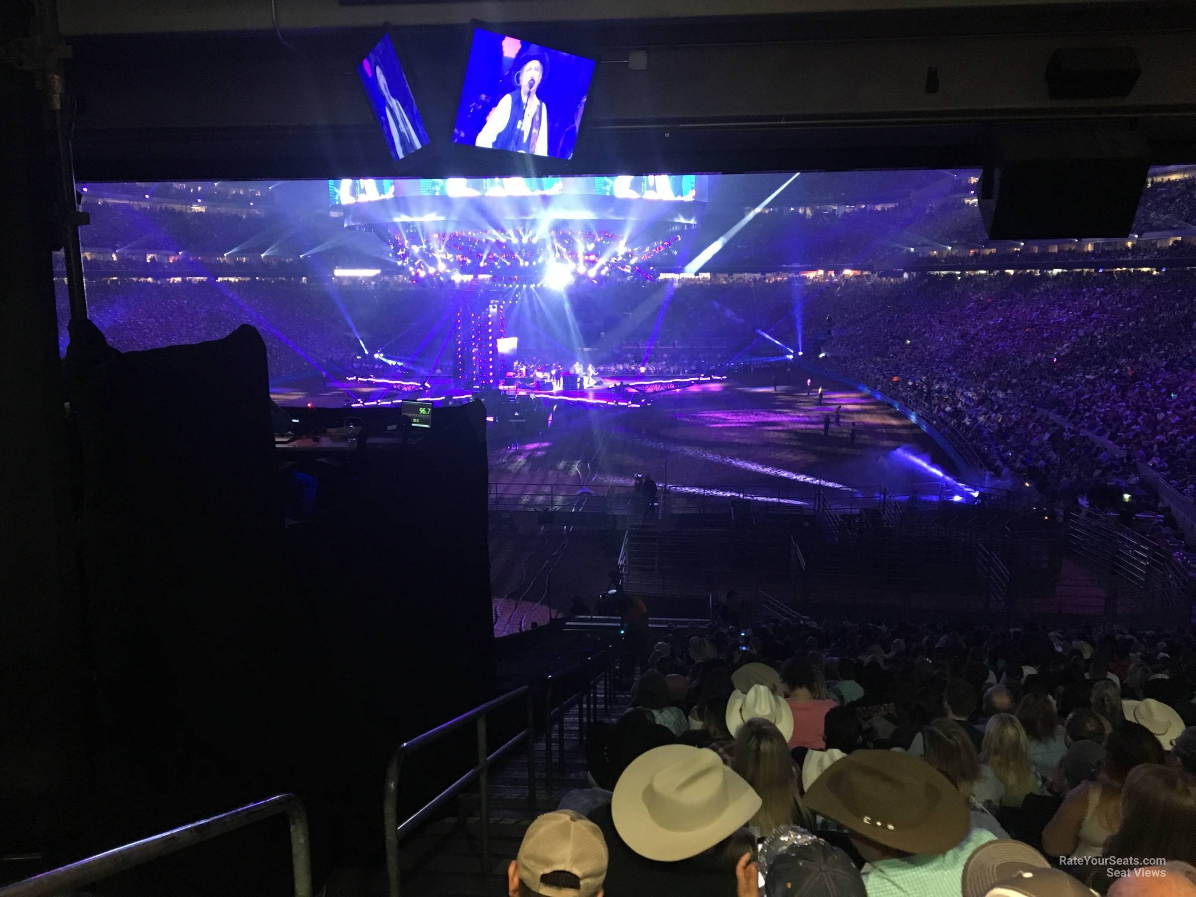 section 136, row hh seat view  for concert - nrg stadium