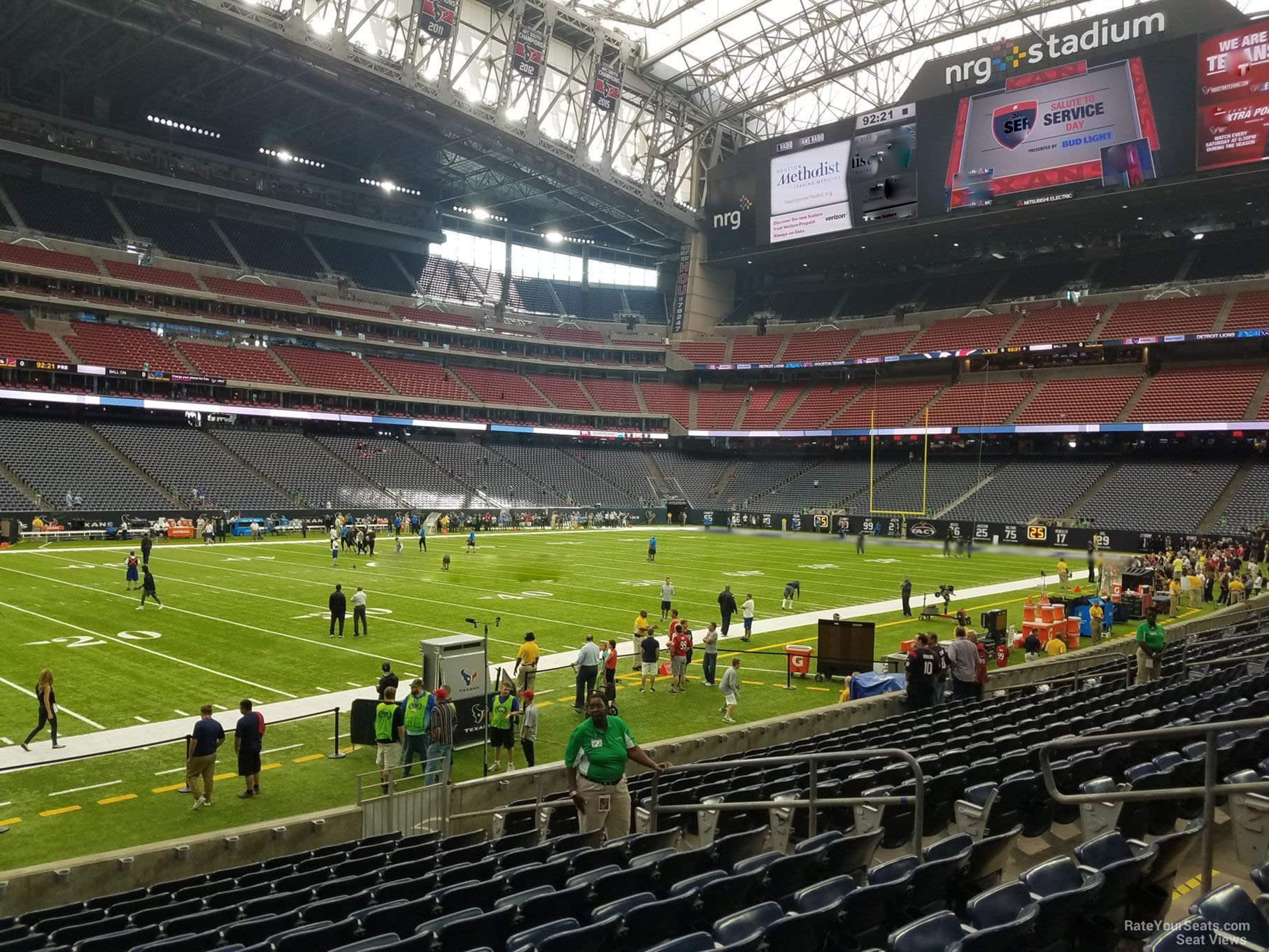 houston texans nrg stadium section 110 rateyourseats com firstenergy stadium seating chart u2
