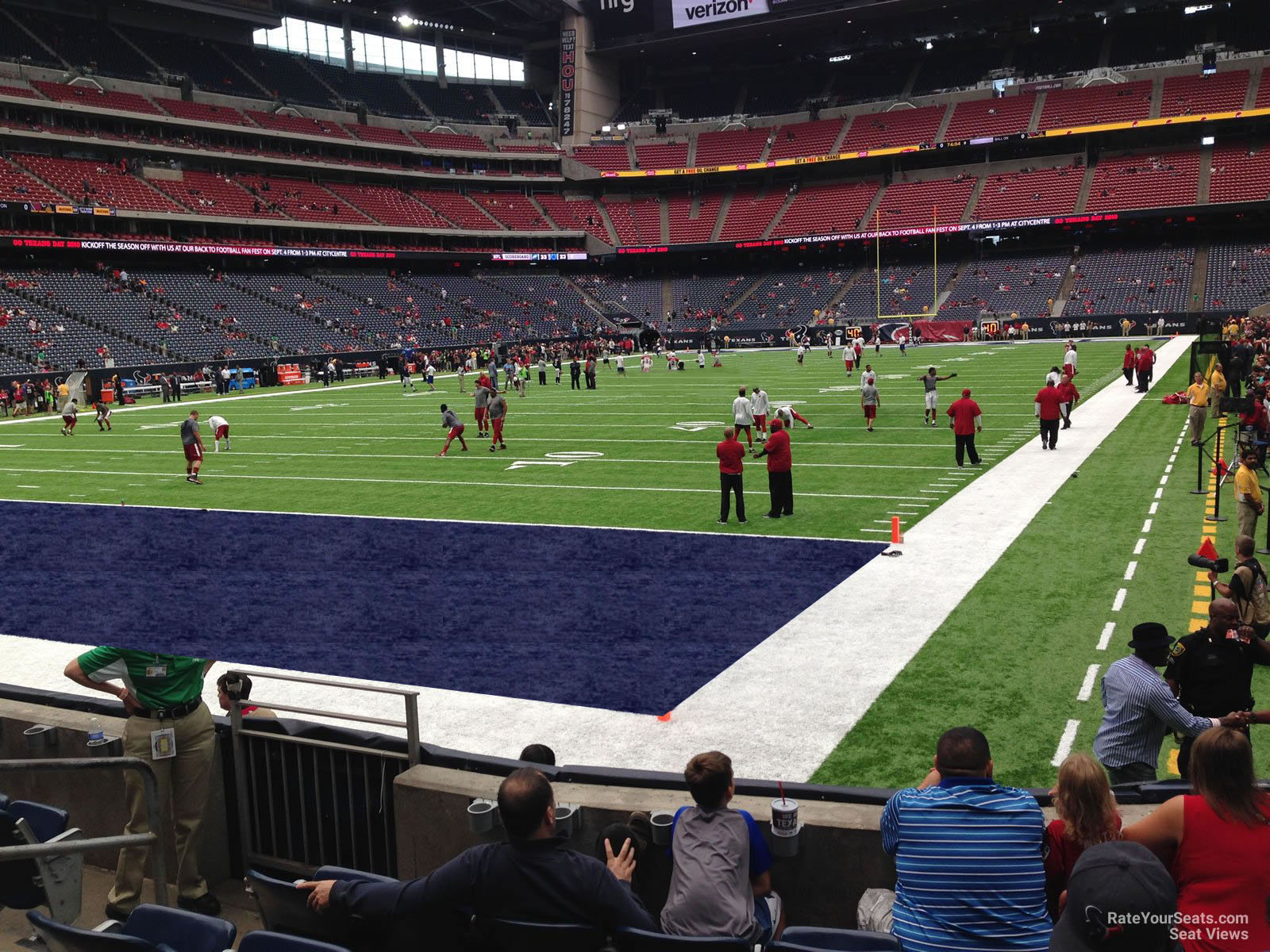 section 134, row c seat view  for football - nrg stadium