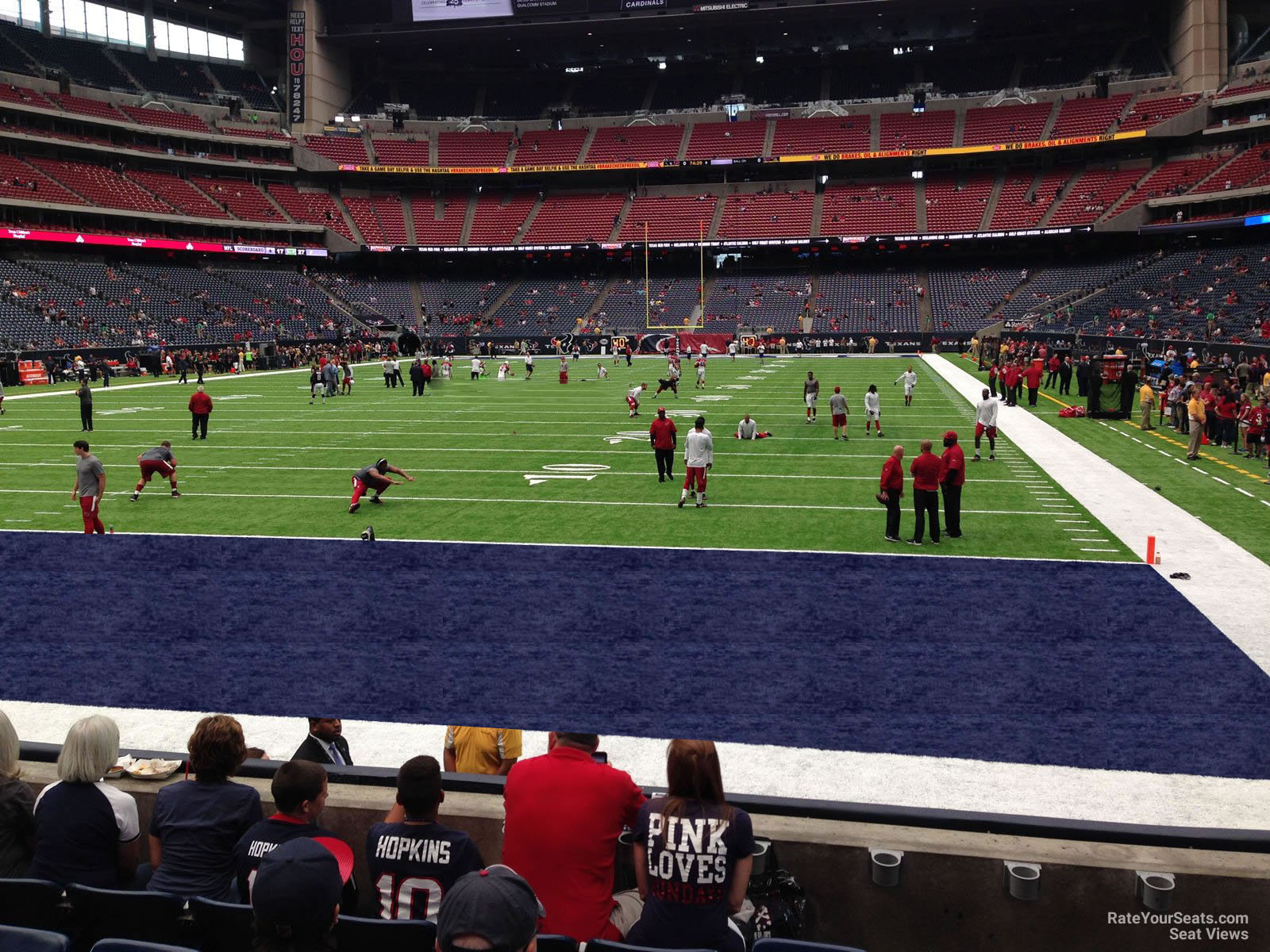 section 135, row c seat view  for football - nrg stadium