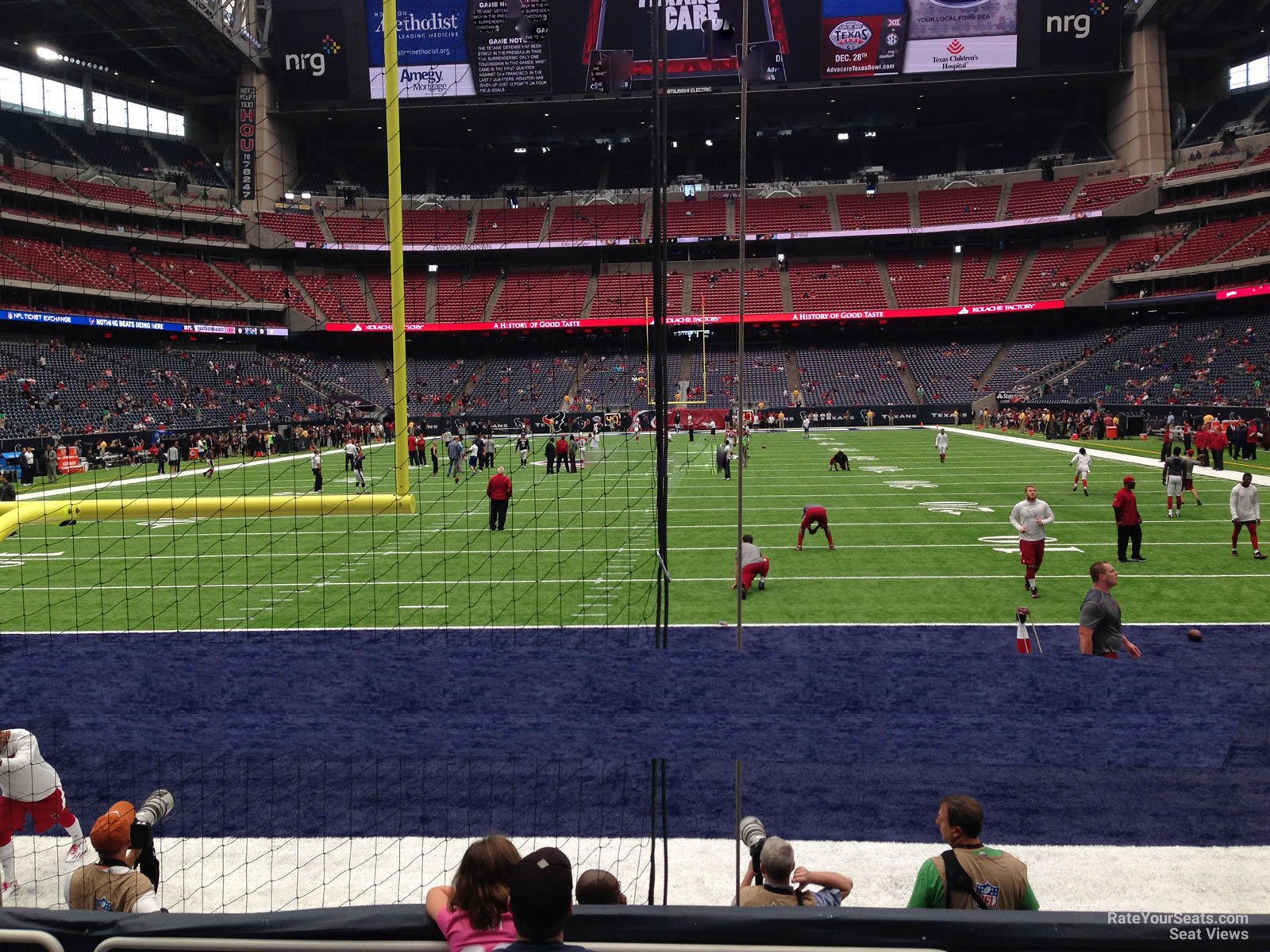 section 136, row c seat view  for football - nrg stadium