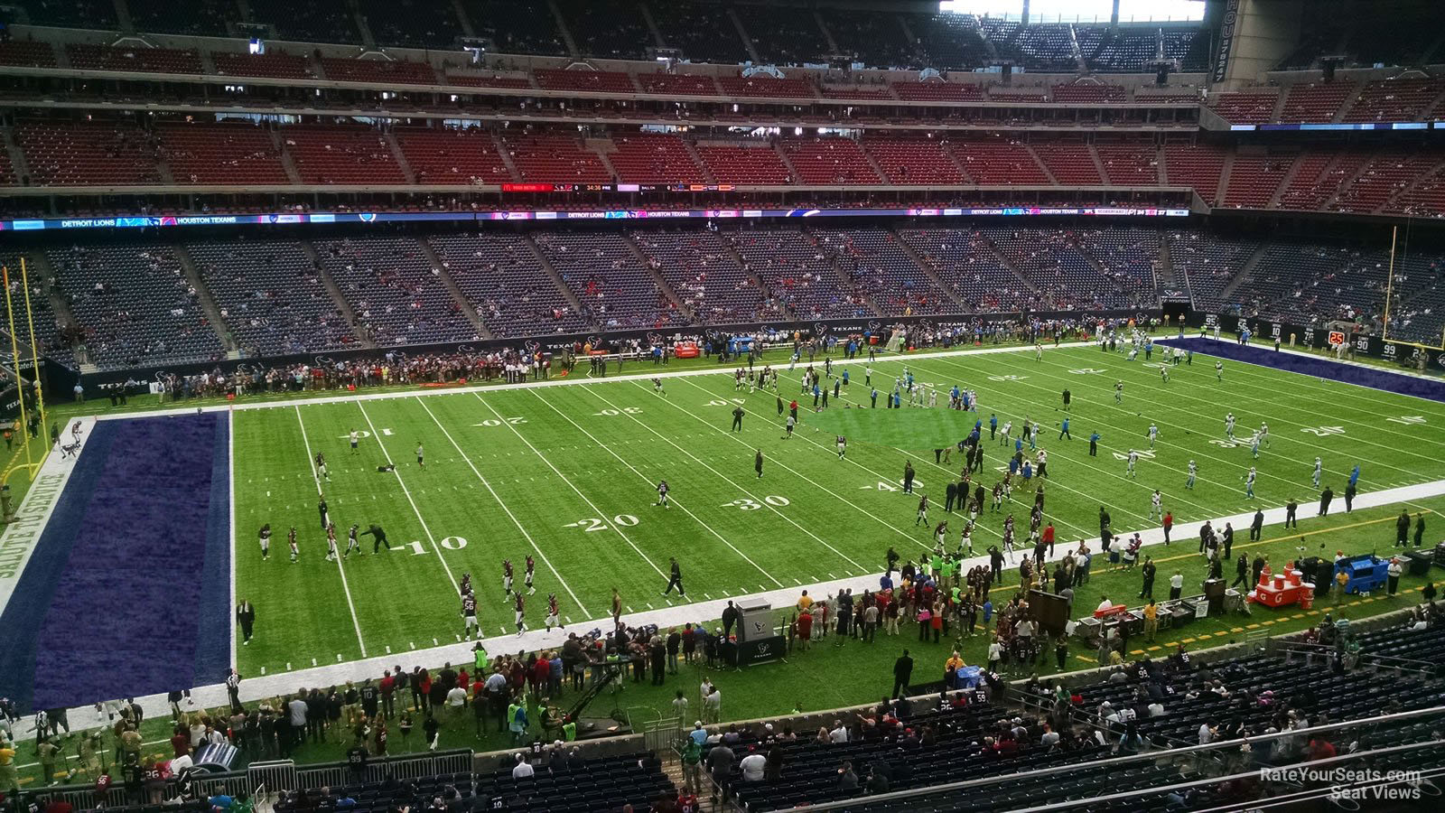 section 313, row l seat view  for football - nrg stadium