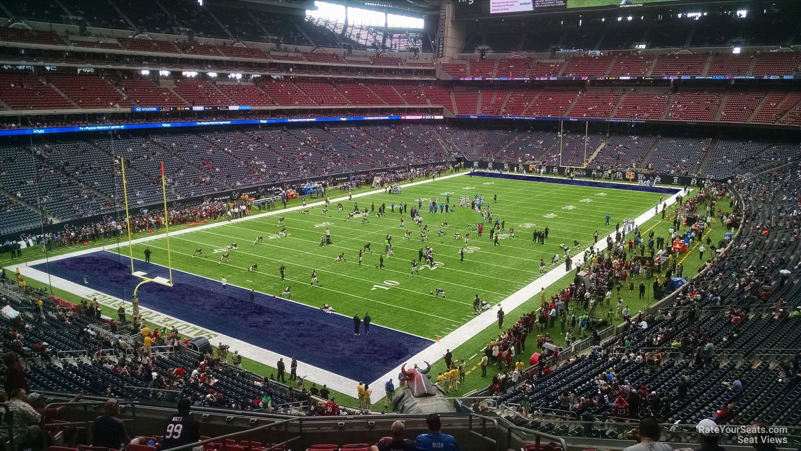 section 318, row l seat view  for football - nrg stadium