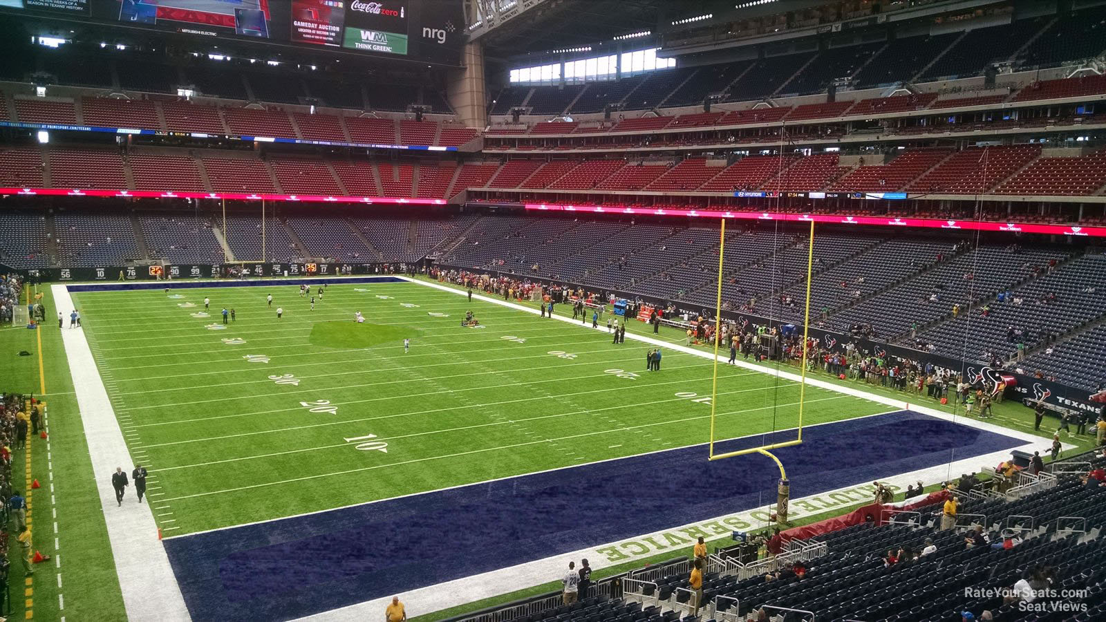 section 326, row a seat view  for football - nrg stadium