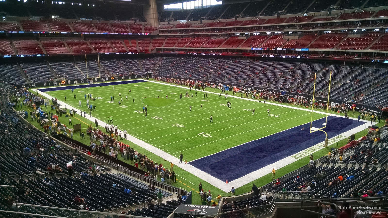section 330, row l seat view  for football - nrg stadium