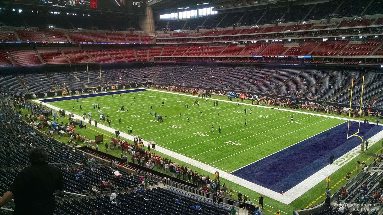 section 331, row l seat view  for football - nrg stadium