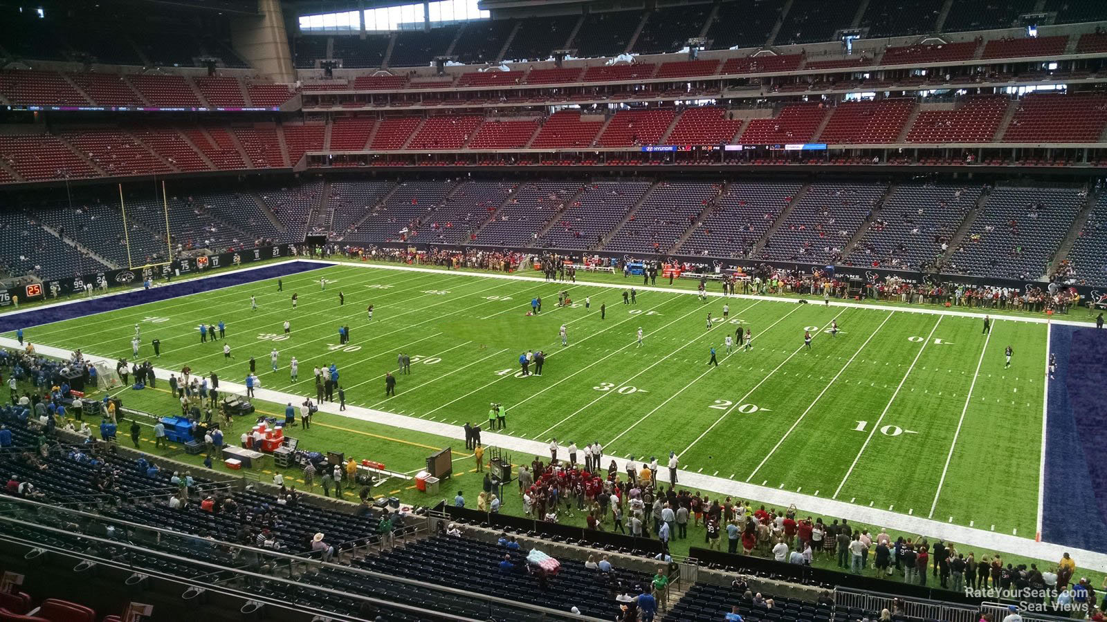 section 334, row l seat view  for football - nrg stadium
