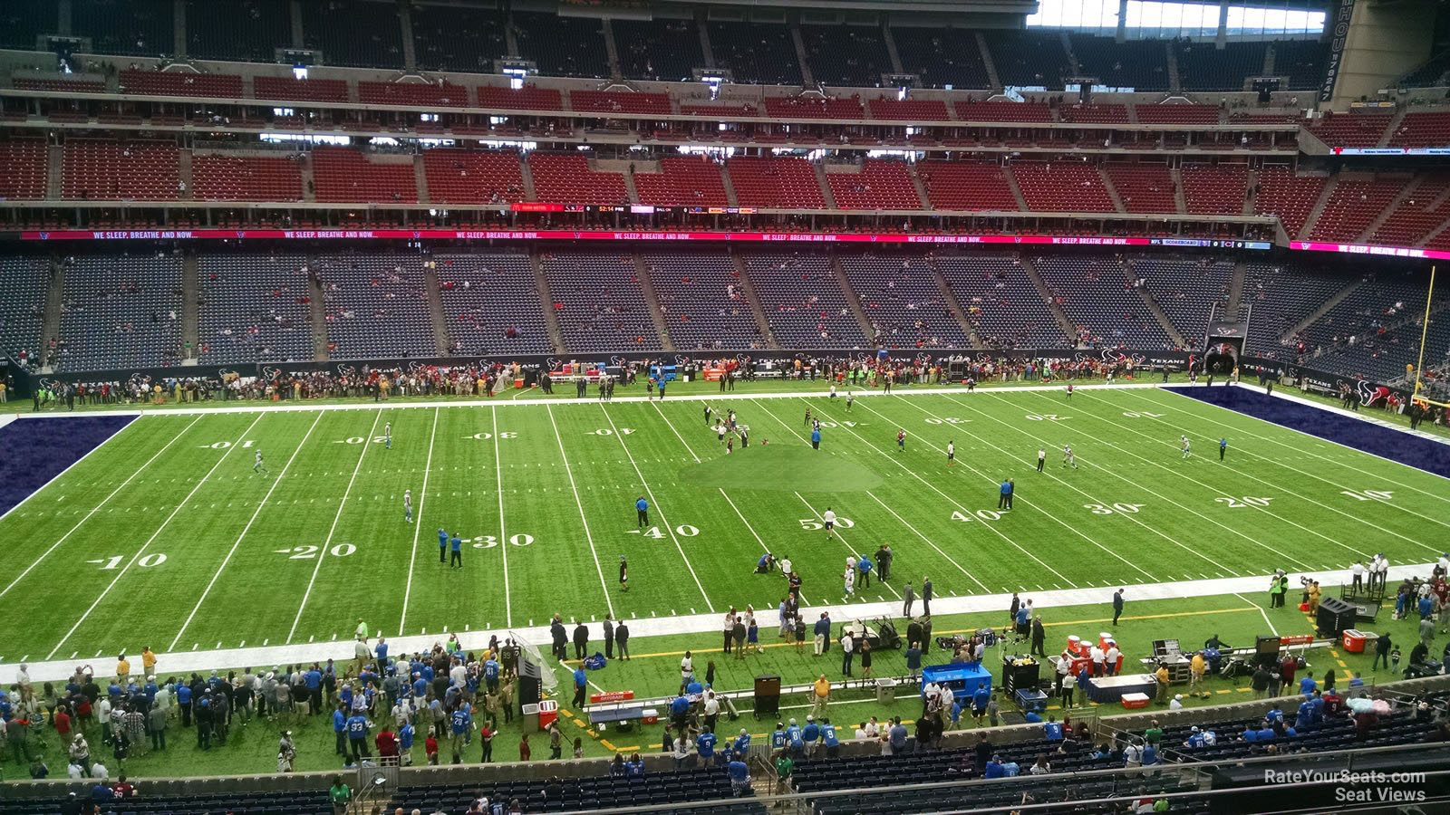 section 339, row l seat view  for football - nrg stadium