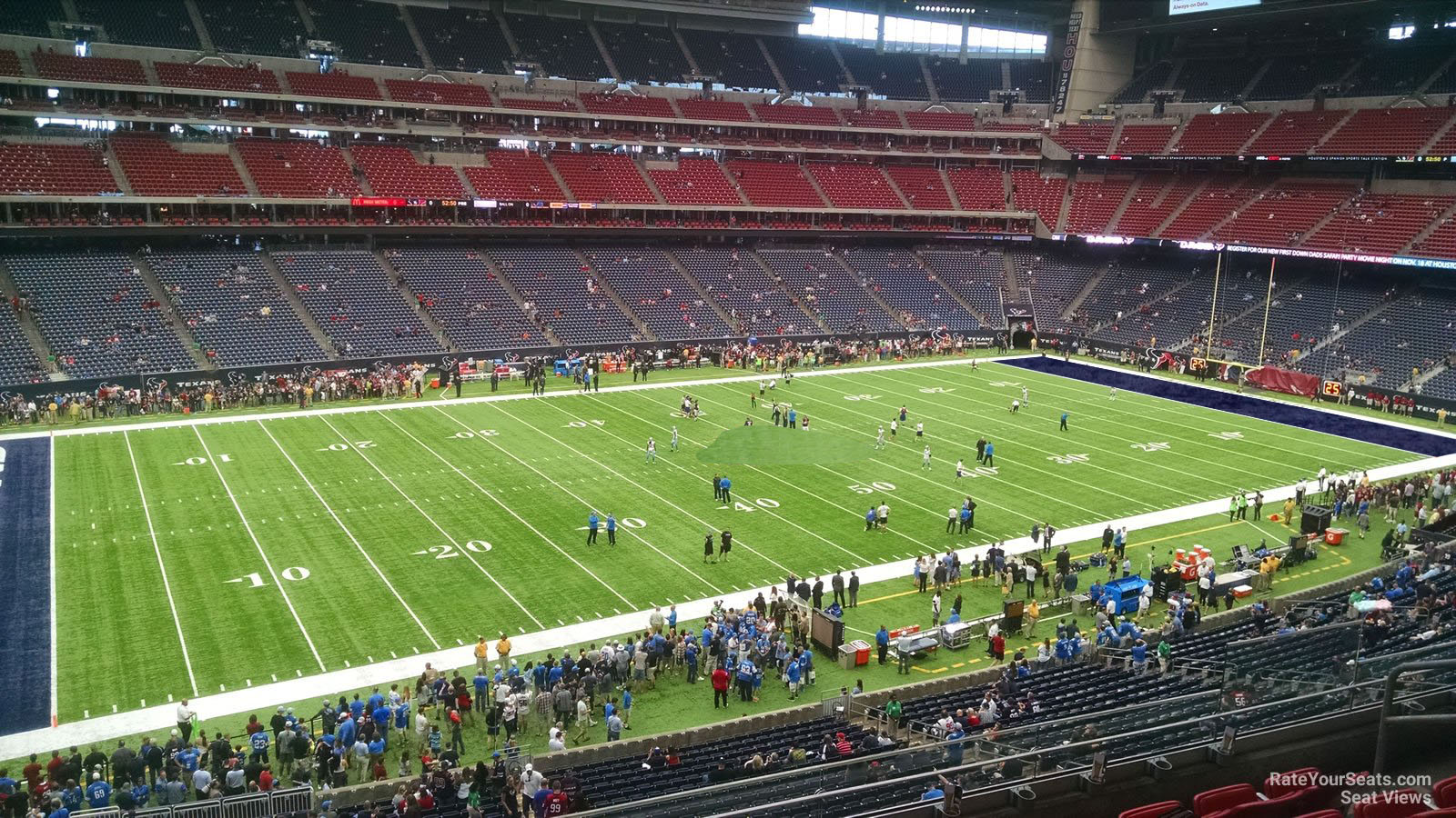 section 341, row l seat view  for football - nrg stadium